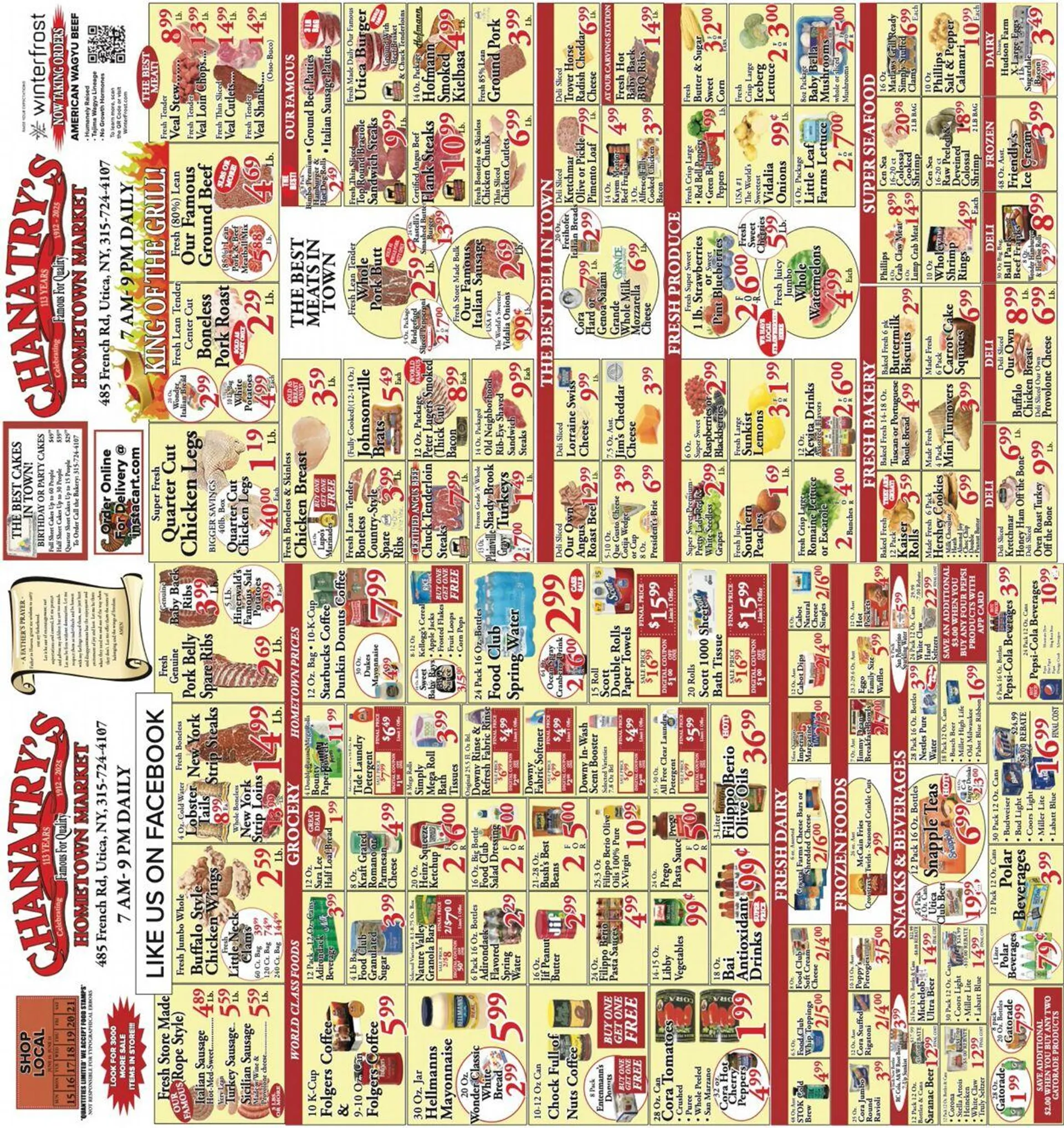 Weekly ad Chanatry's Hometown Market from June 15 to June 21 2025 - Page 1