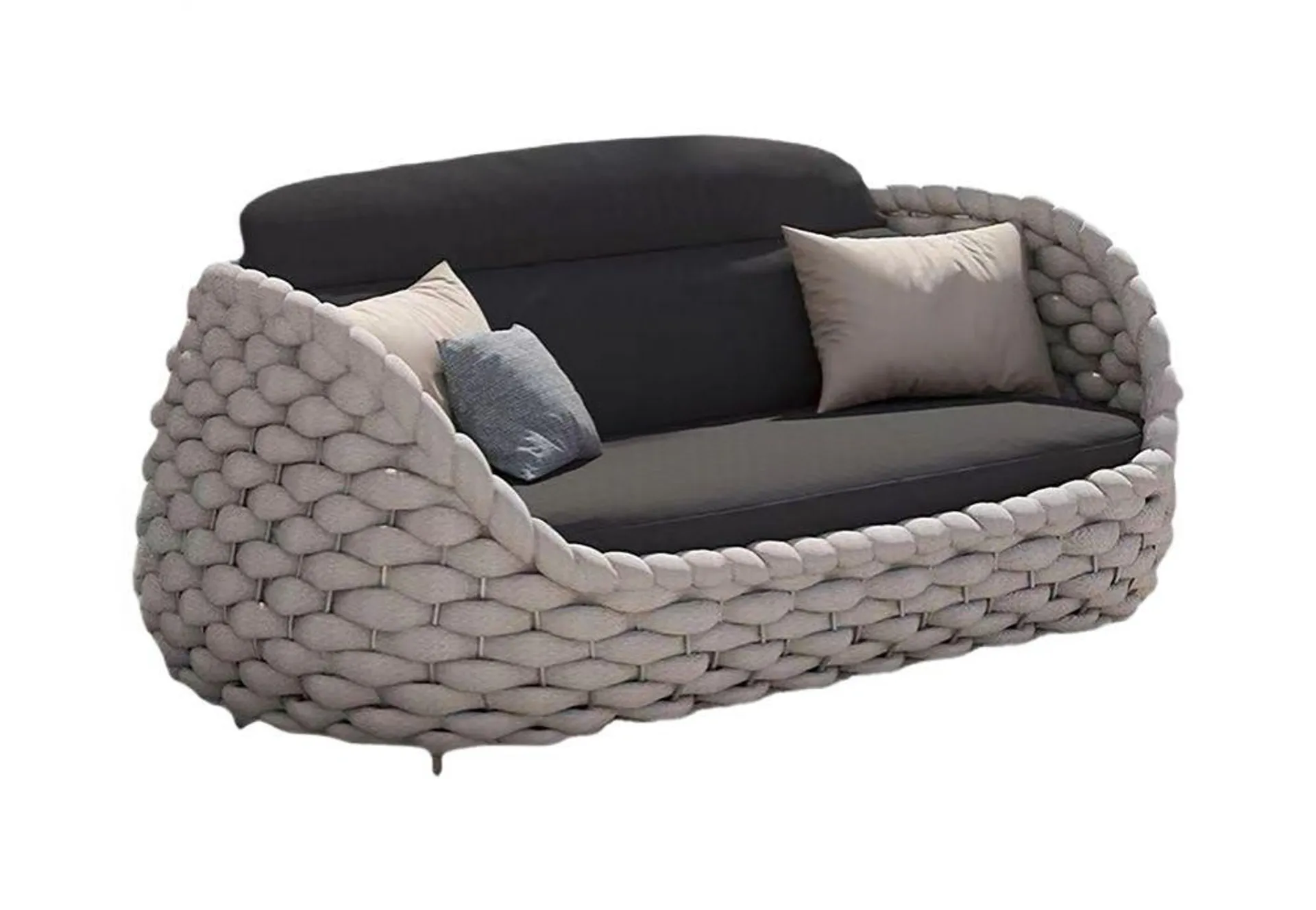 Coral Reef Loveseat Gray