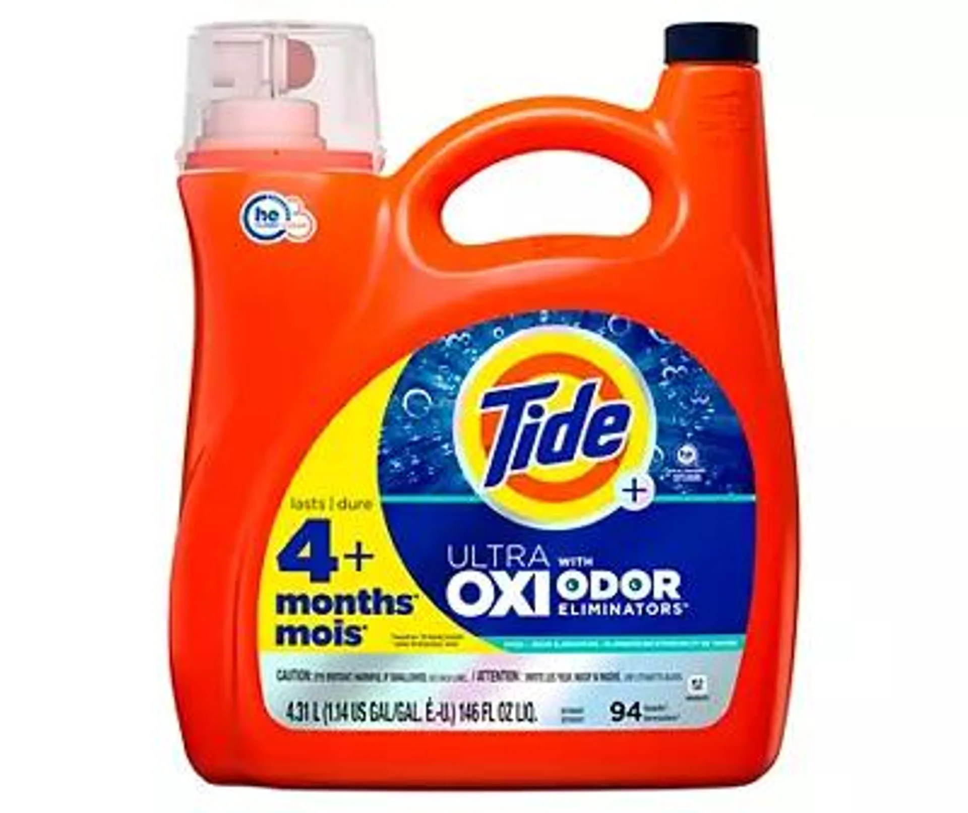 Ultra Oxi With Odor Eliminators Liquid Laundry Detergent, 146 Oz.