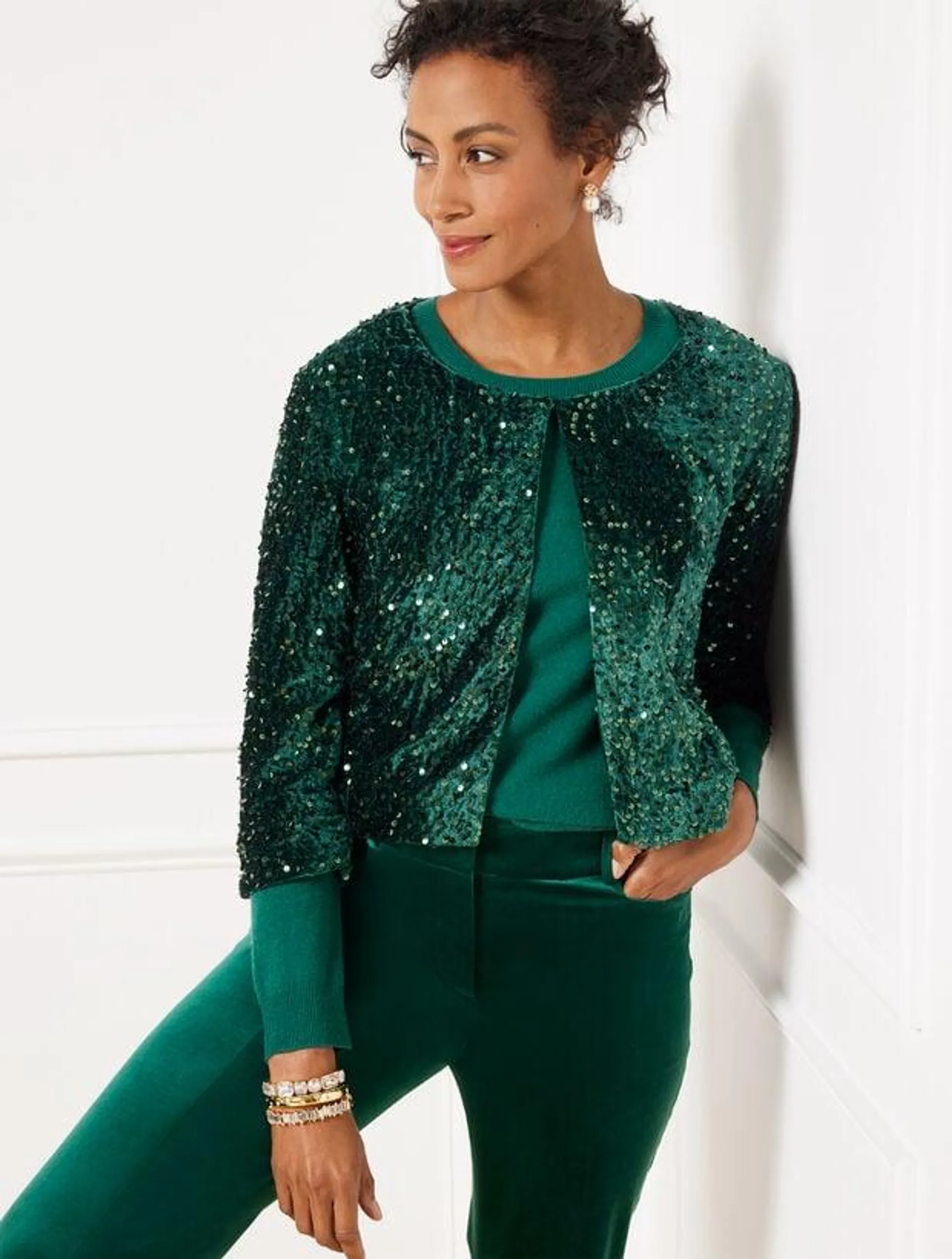 Plus Exclusive Sequin Topper