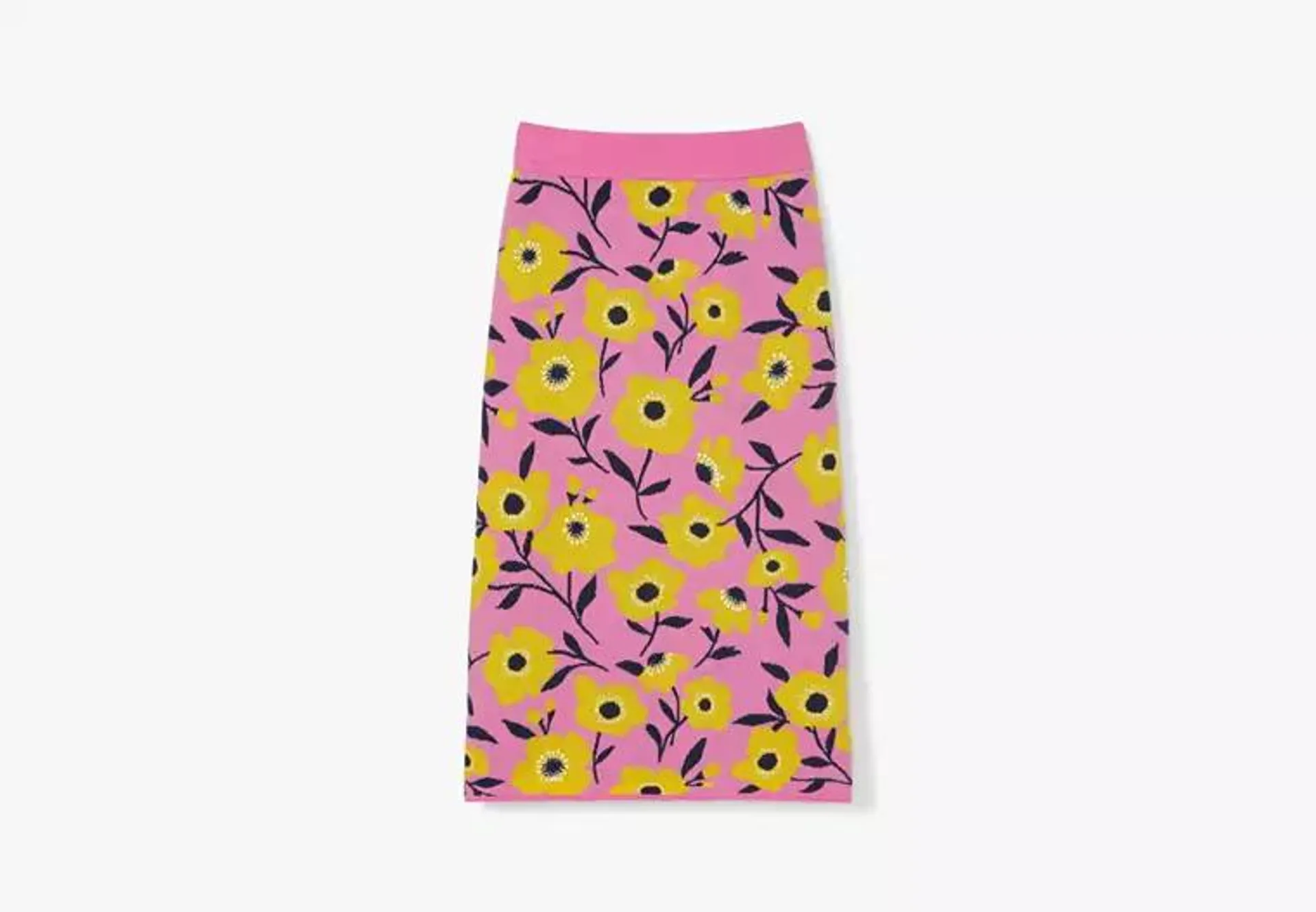 Sunshine Floral Embellished Pencil Skirt