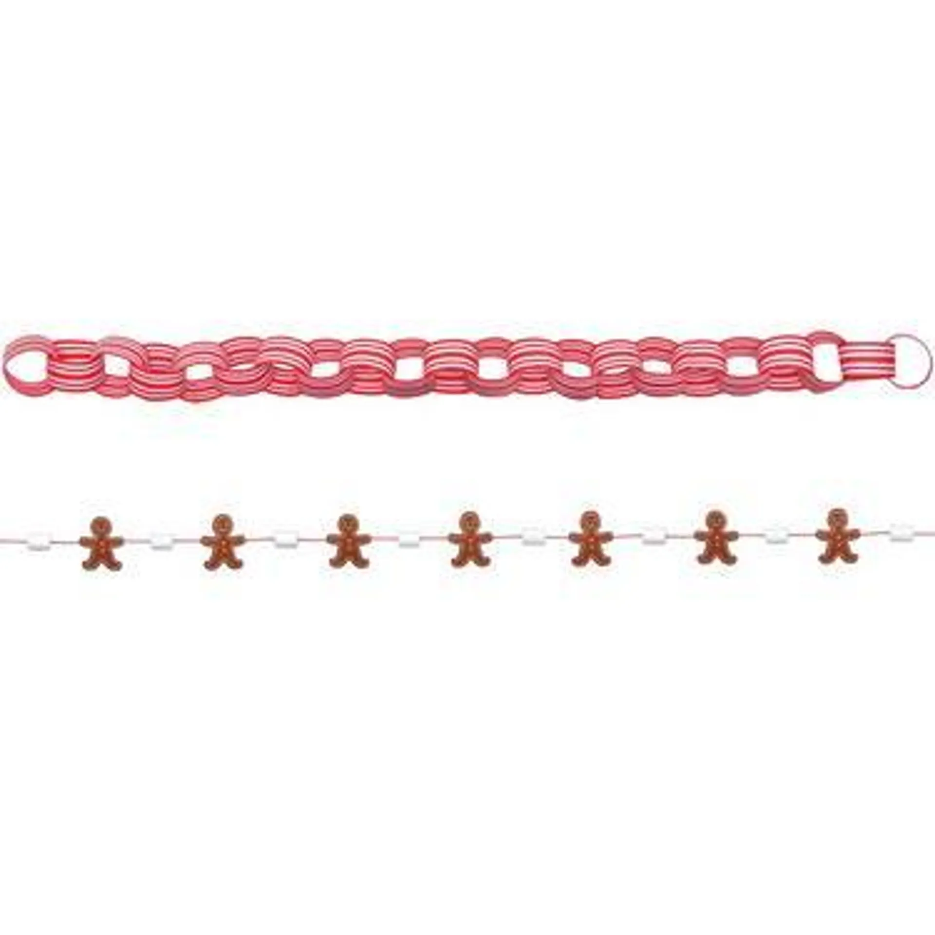 Cocoa Bar Christmas Garland Set, 7ft, 2pc