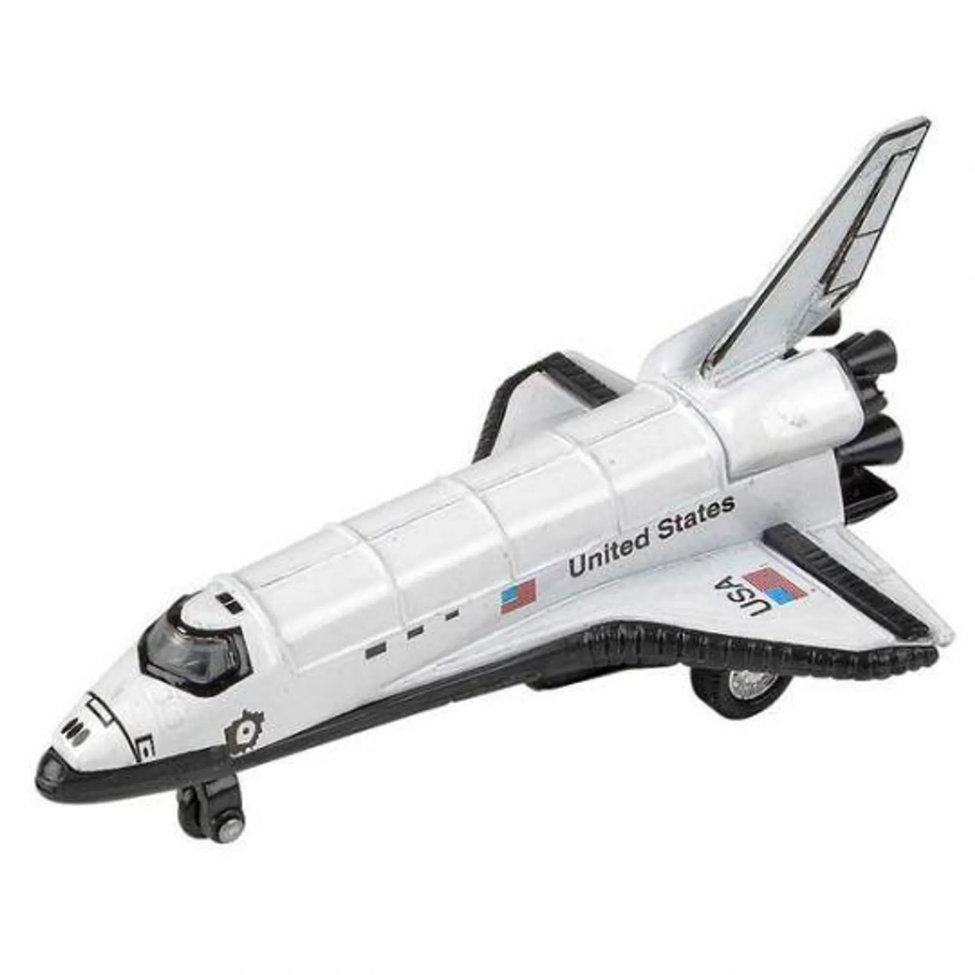 Rhode Island Novelty - Pull Back Die-Cast Metal Vehicle - SPACE SHUTTLE (5 inch)