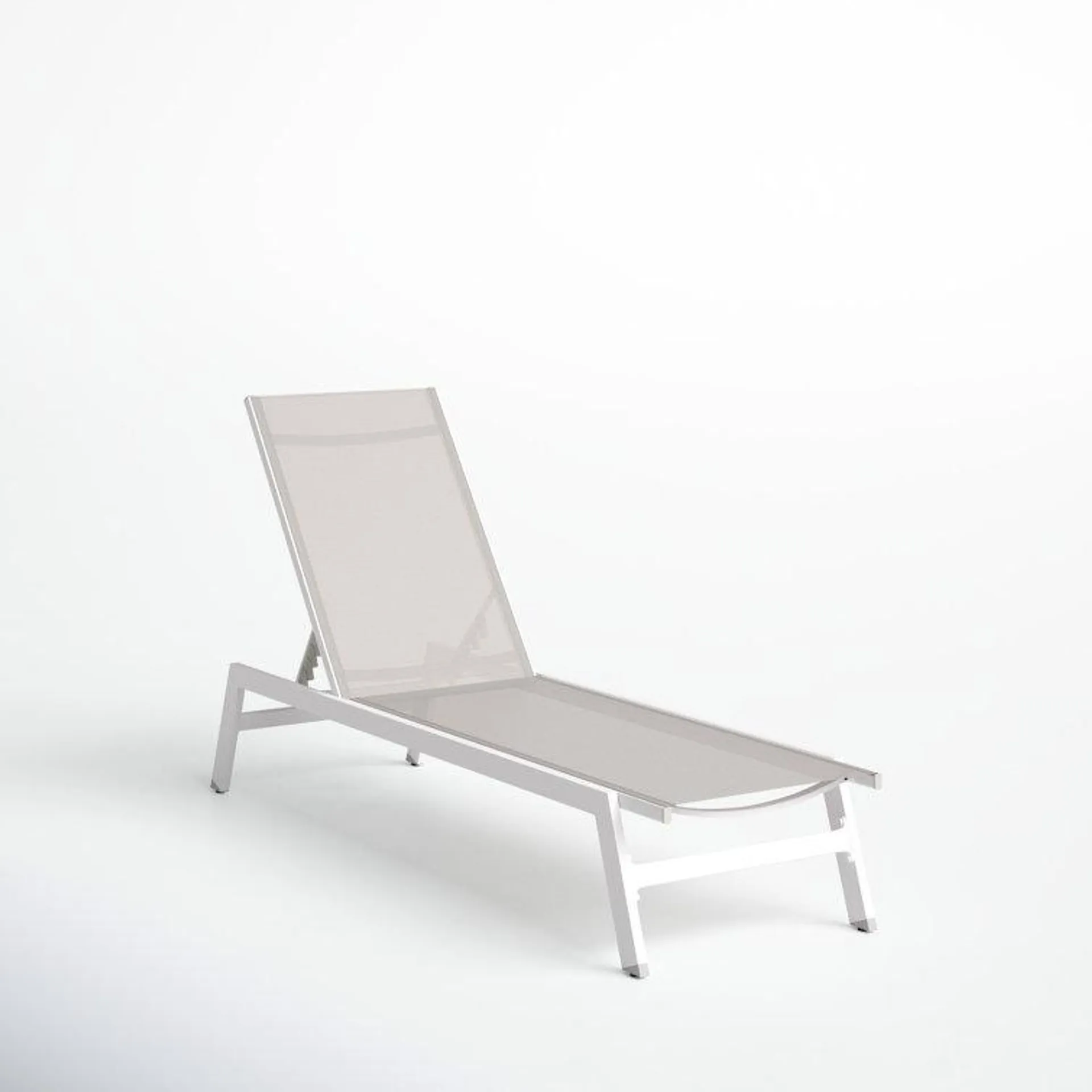 Yves 23.23'' Outdoor Metal Chaise Lounge