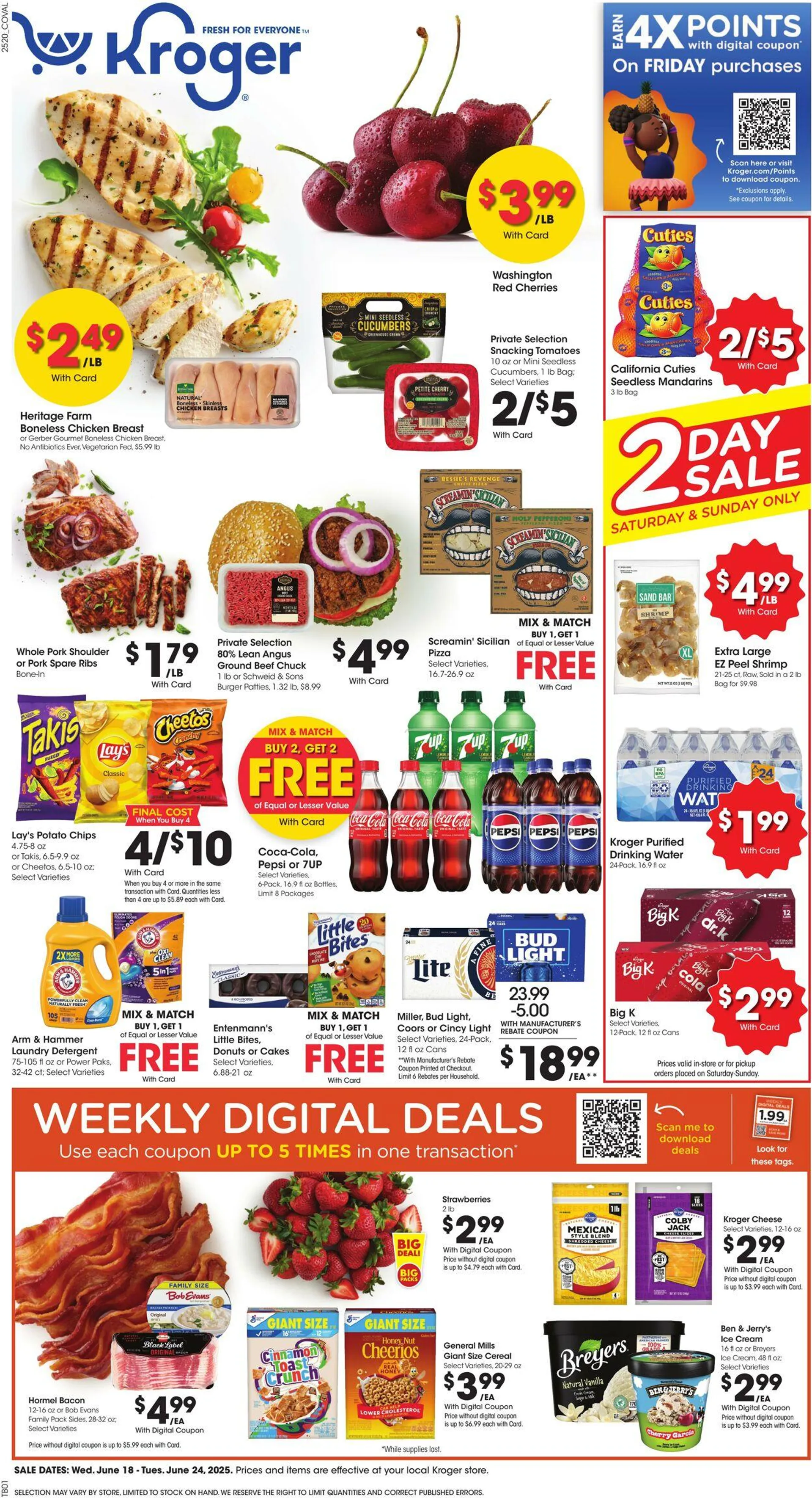 Weekly ad Kroger Current weekly ad from June 18 to June 24 2025 - Page 1