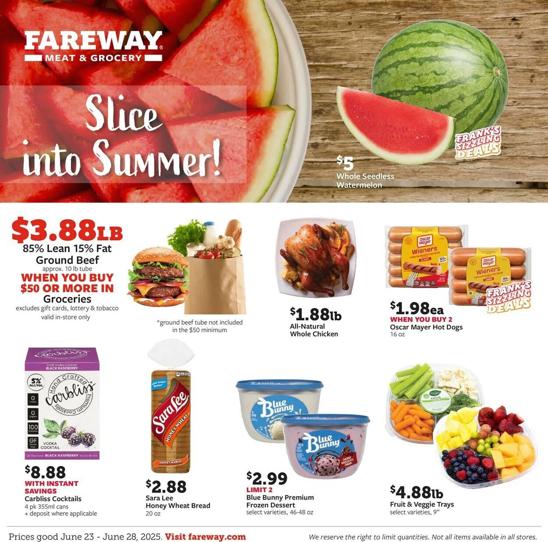 Weekly ad Fareway Weekly Ad from June 22 to June 28 2025 - Page 1