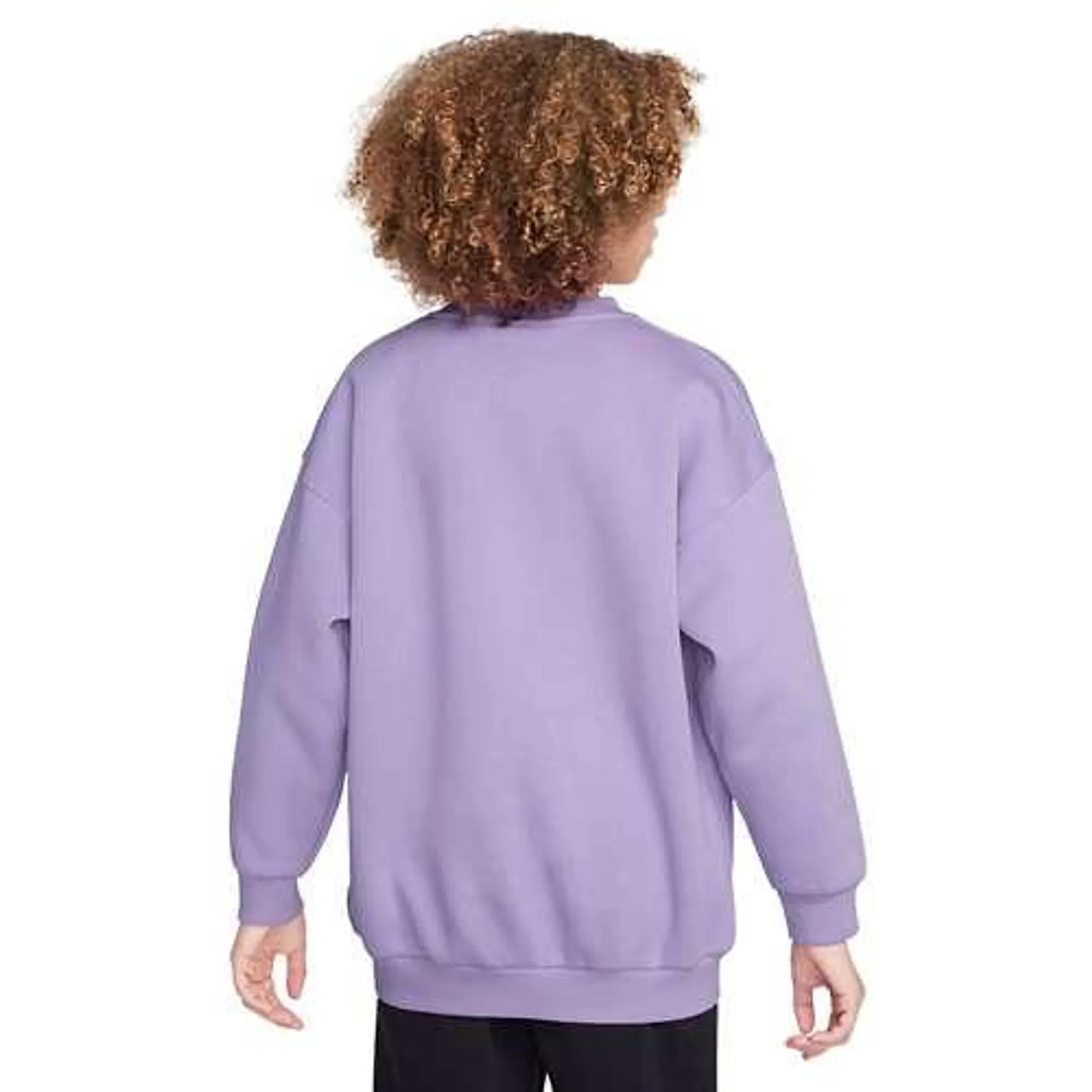 Kids' Nike Sportswear Club Fleece Oversized Crew Neck Sweatshirt