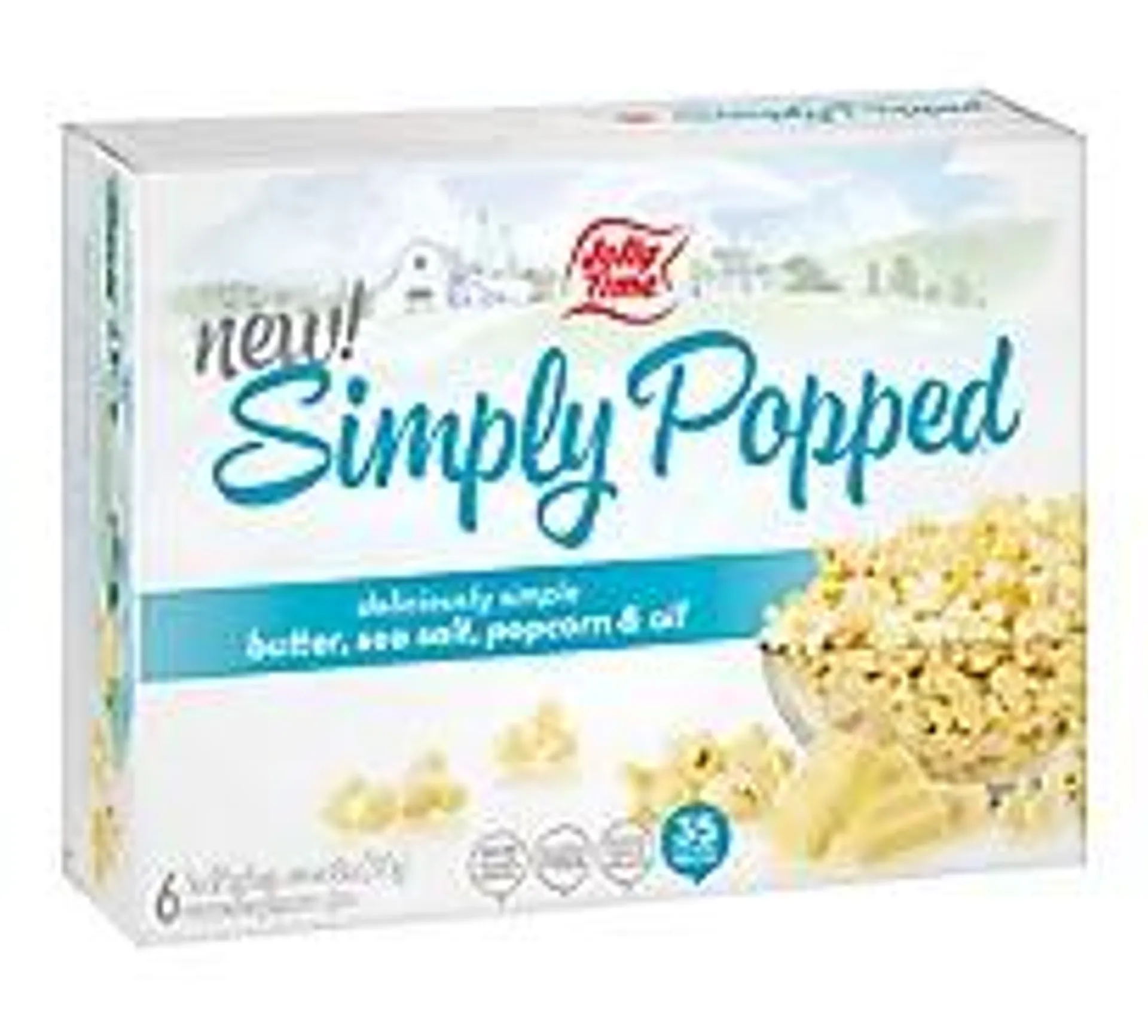 Jolly Time Microwave Popcorn Simply Popped - 6 count
