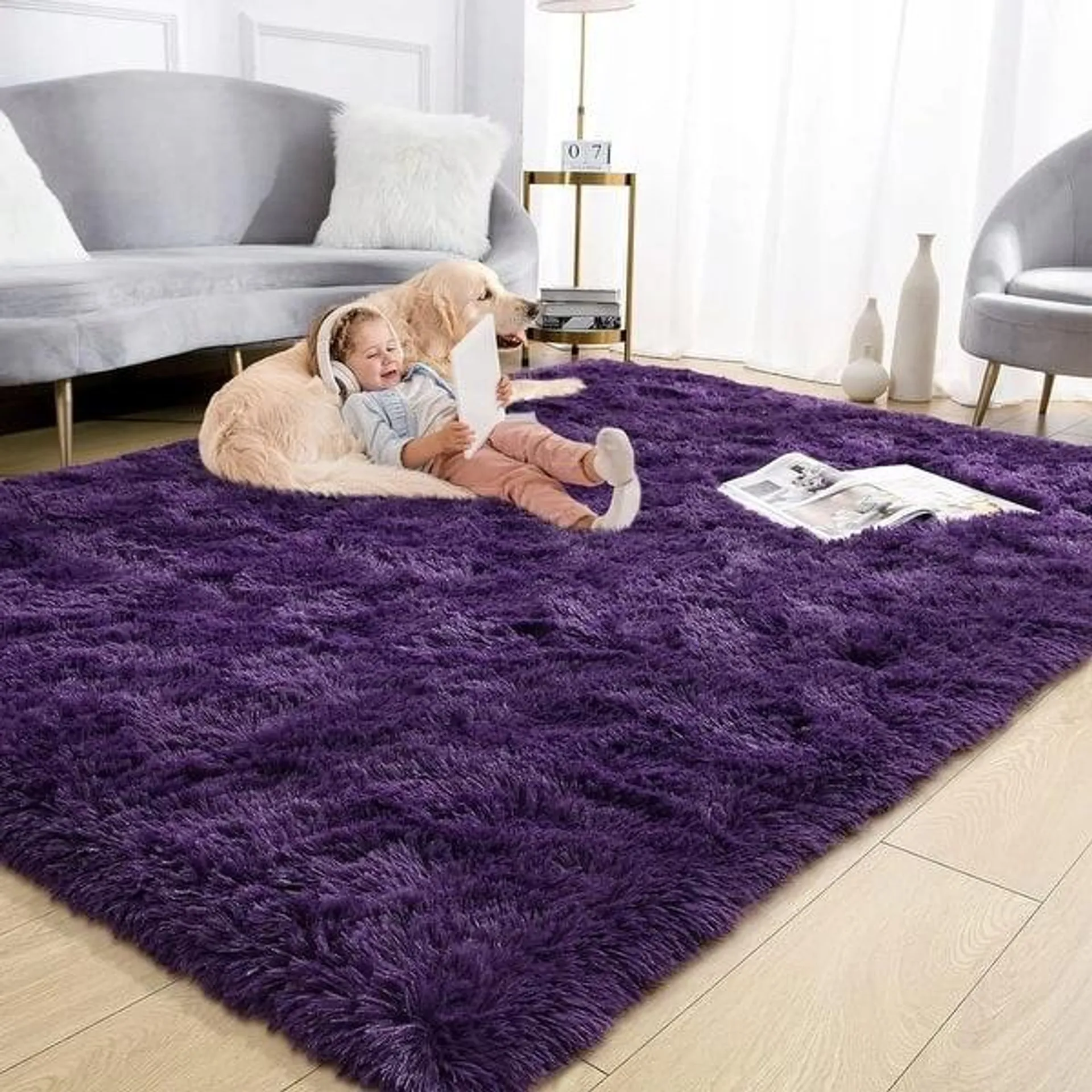 Large Size Home Decor Carpet Washable Nursery Area Rug - 8' x 10'