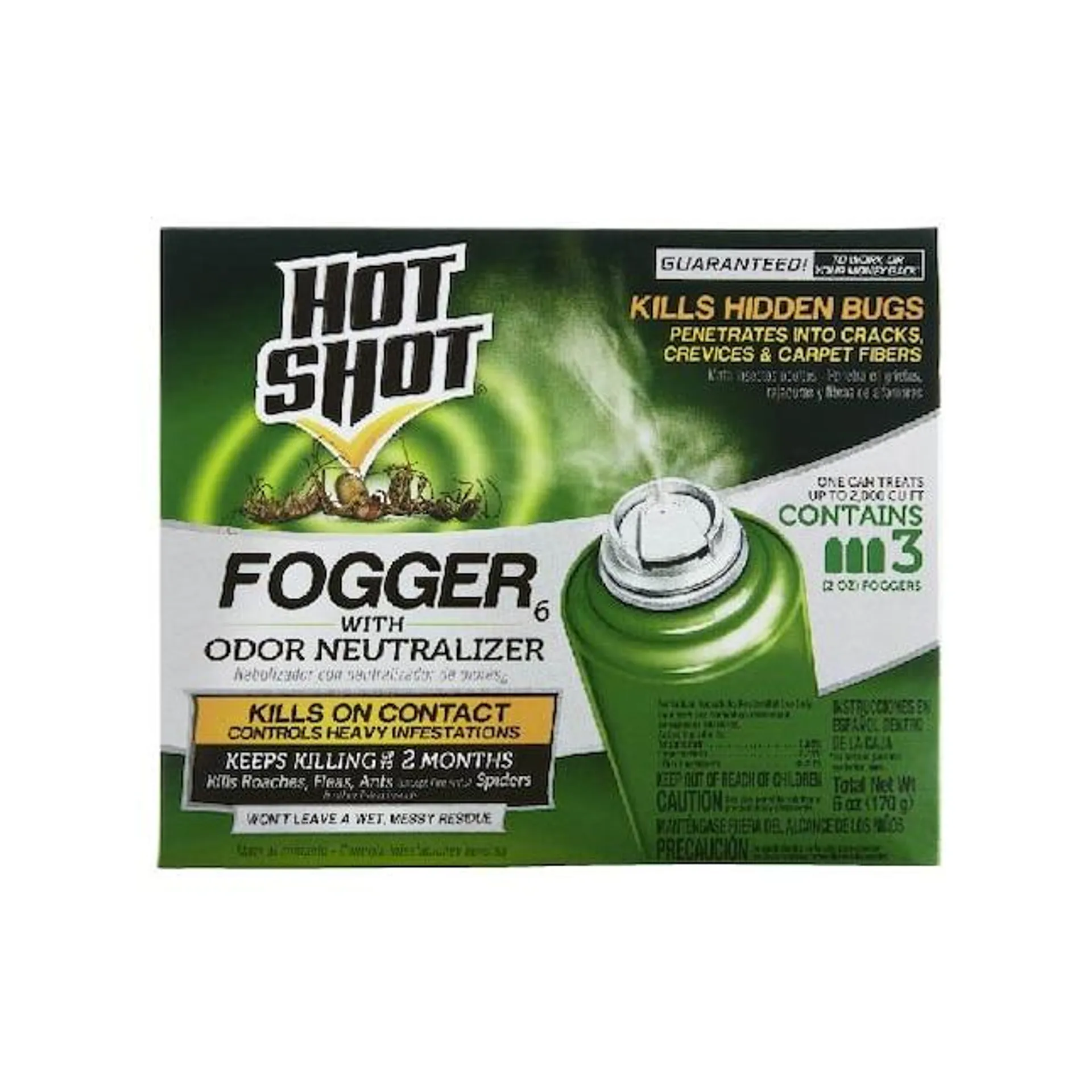 Hot Shot 2-oz Odor Neutralizer Insect Killer Fogger (3-Pack)