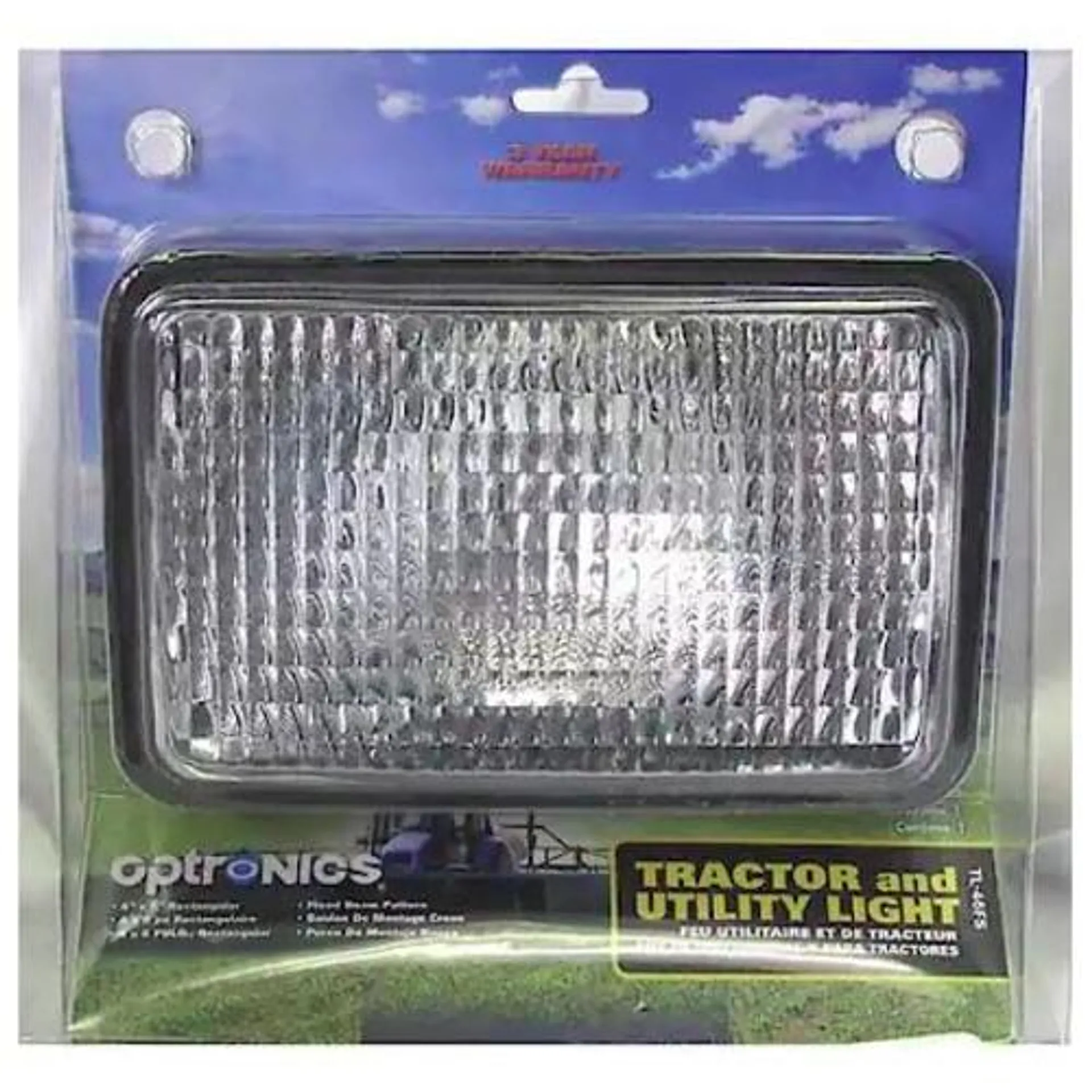 Optronics Rectangular Tractor/Utility Flood Light, 4" x 6"