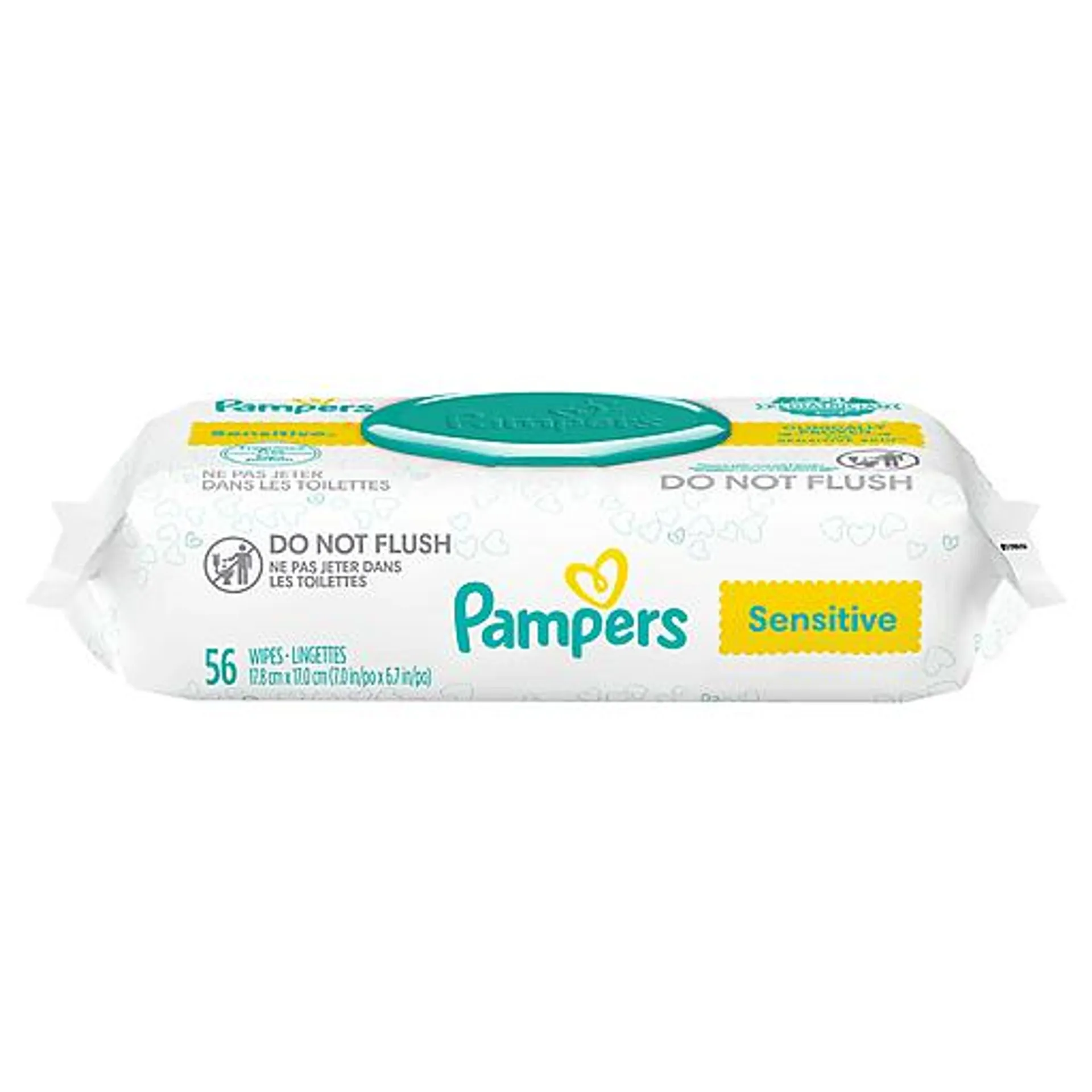 Pampers Sensitive Baby Wipes Travel Pack 56 ct package