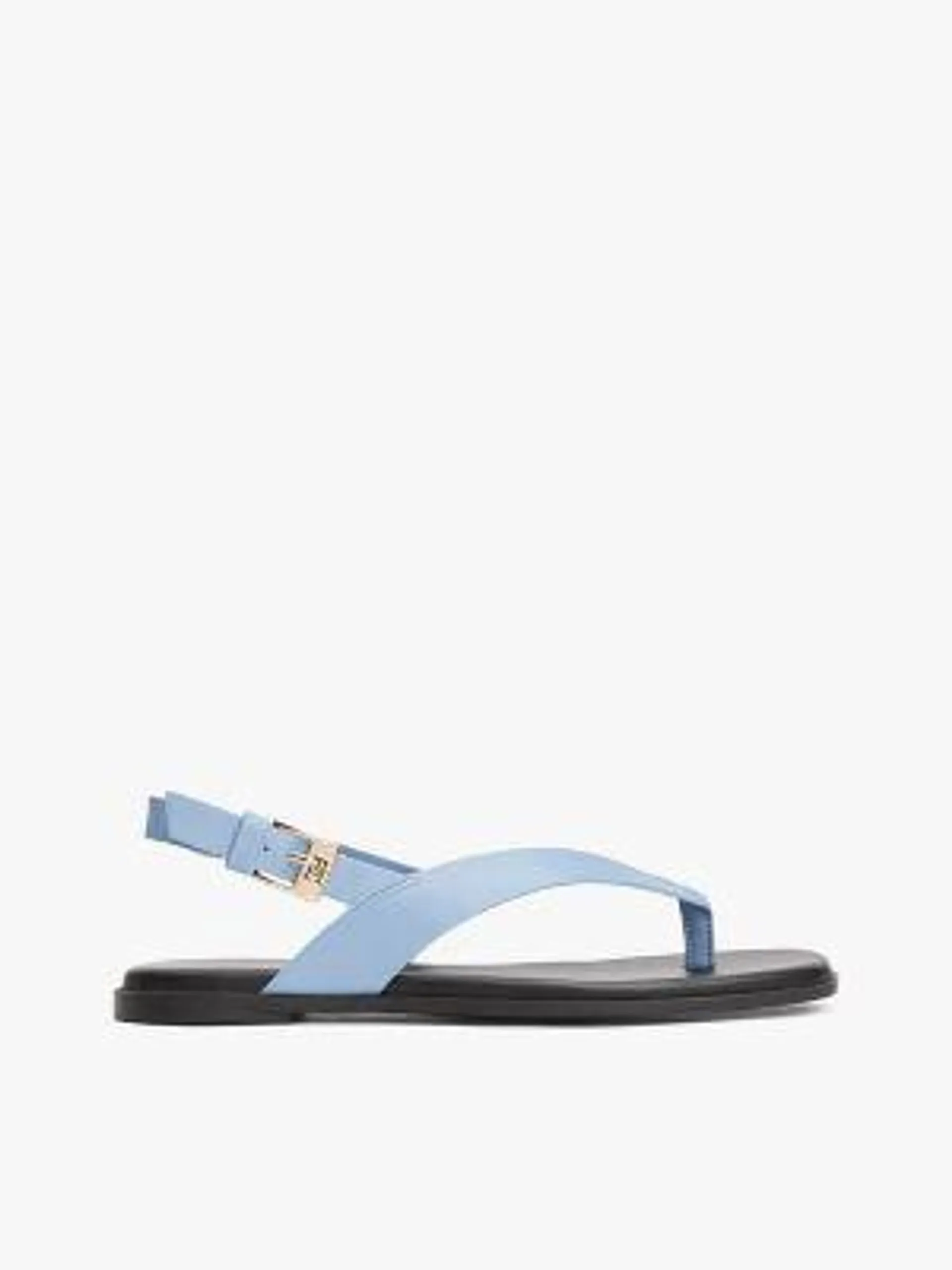 Flat Leather Slingback Sandal