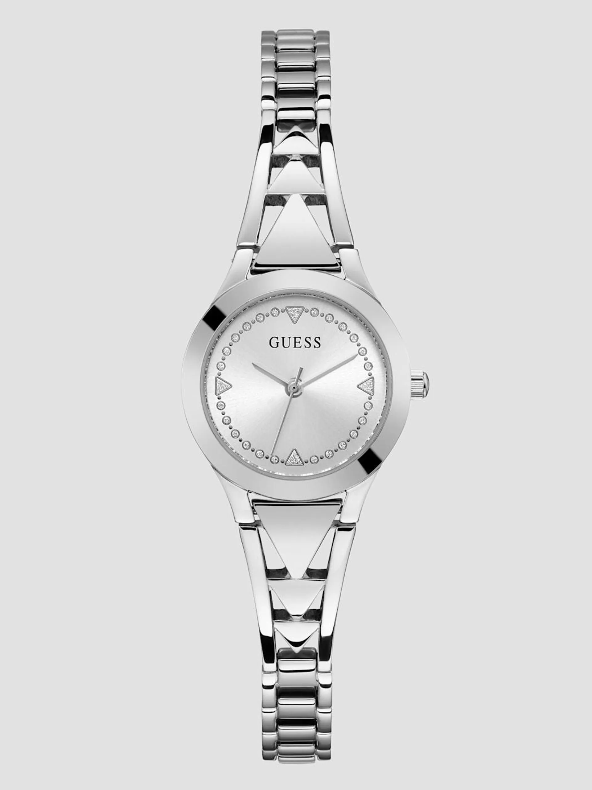 Silver-Tone Analog Watch