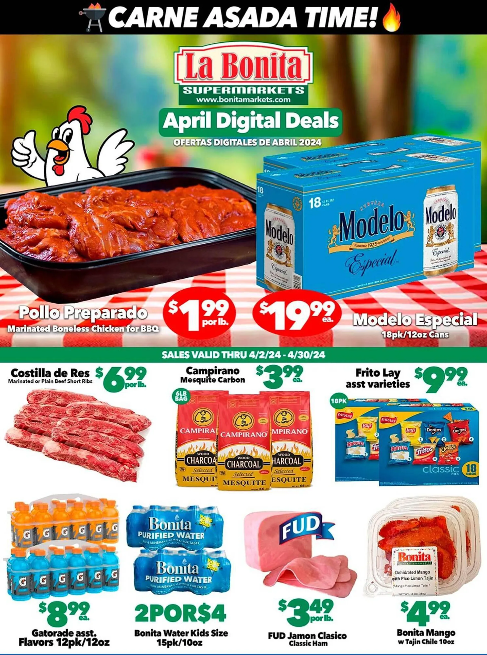 Weekly ad La Bonita Supermarkets Weekly Ad from April 3 to April 30 2024 - Page 1