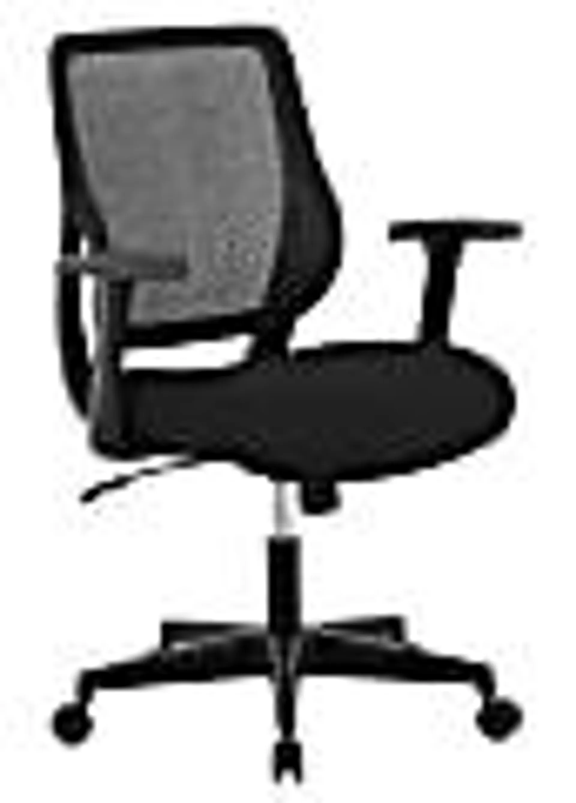 Realspace® Sensi Mesh/Fabric Low-Back Task Office Chair, Black, BIFMA Compliant