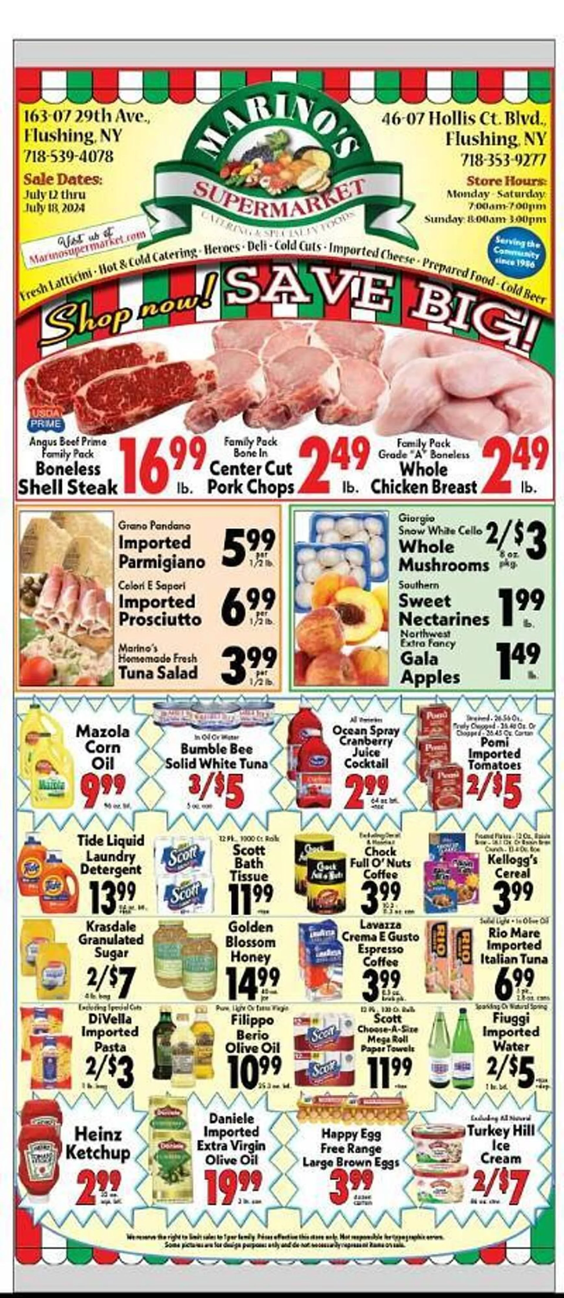 Marinos Supermarket Weekly Ad - 1