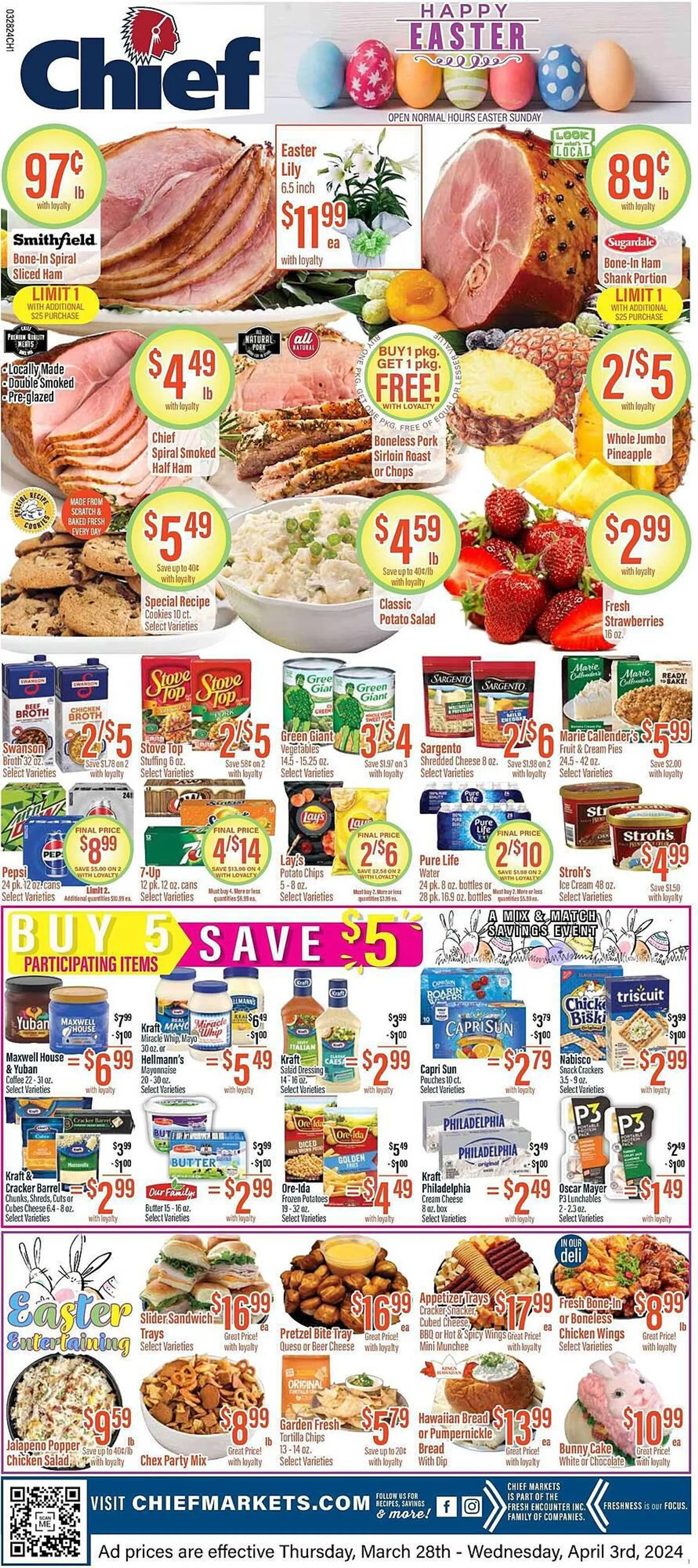 Weekly ad Chief Supermarket Weekly Ad from March 28 to April 3 2024 - Page 