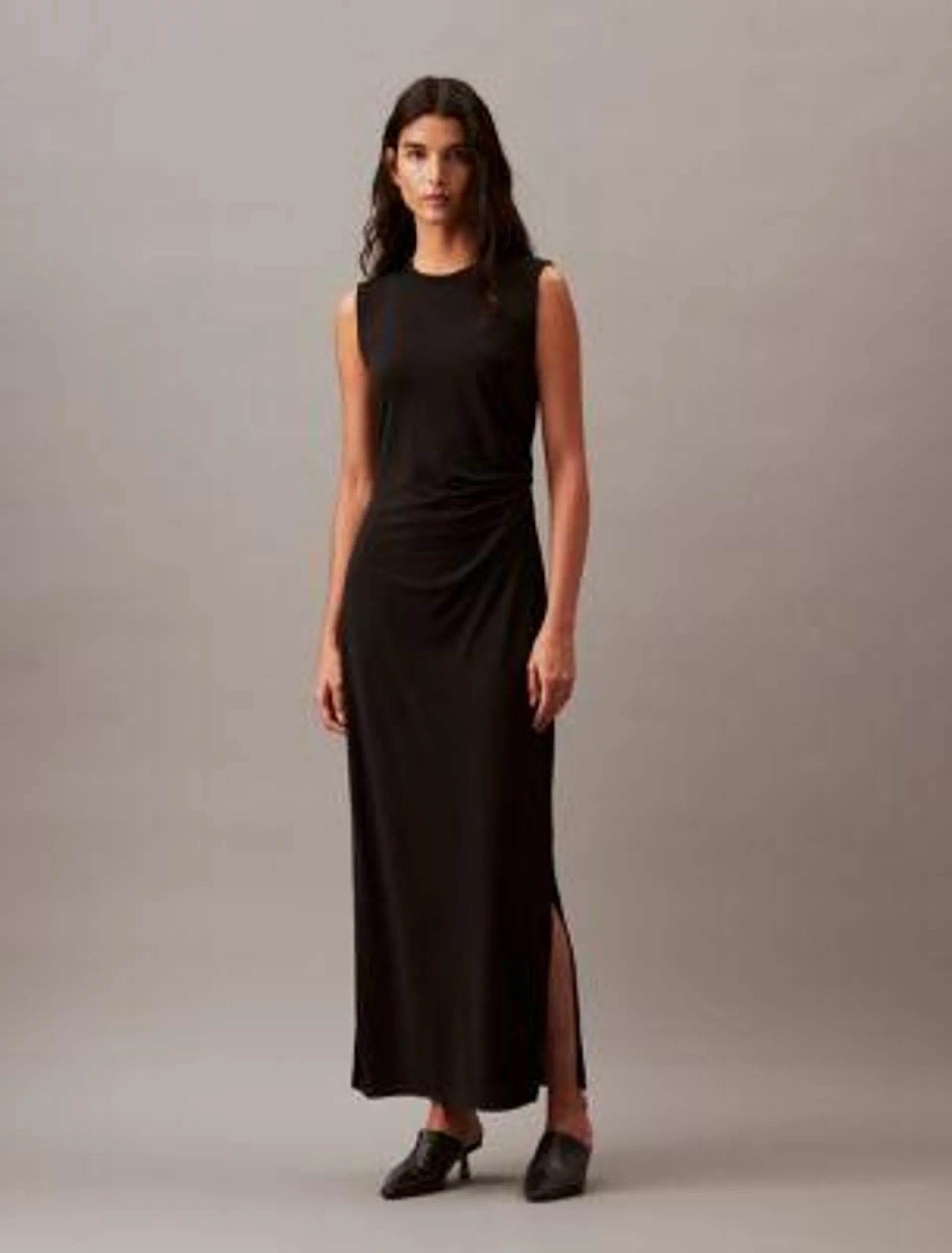 Refined Jersey Gathered Dress