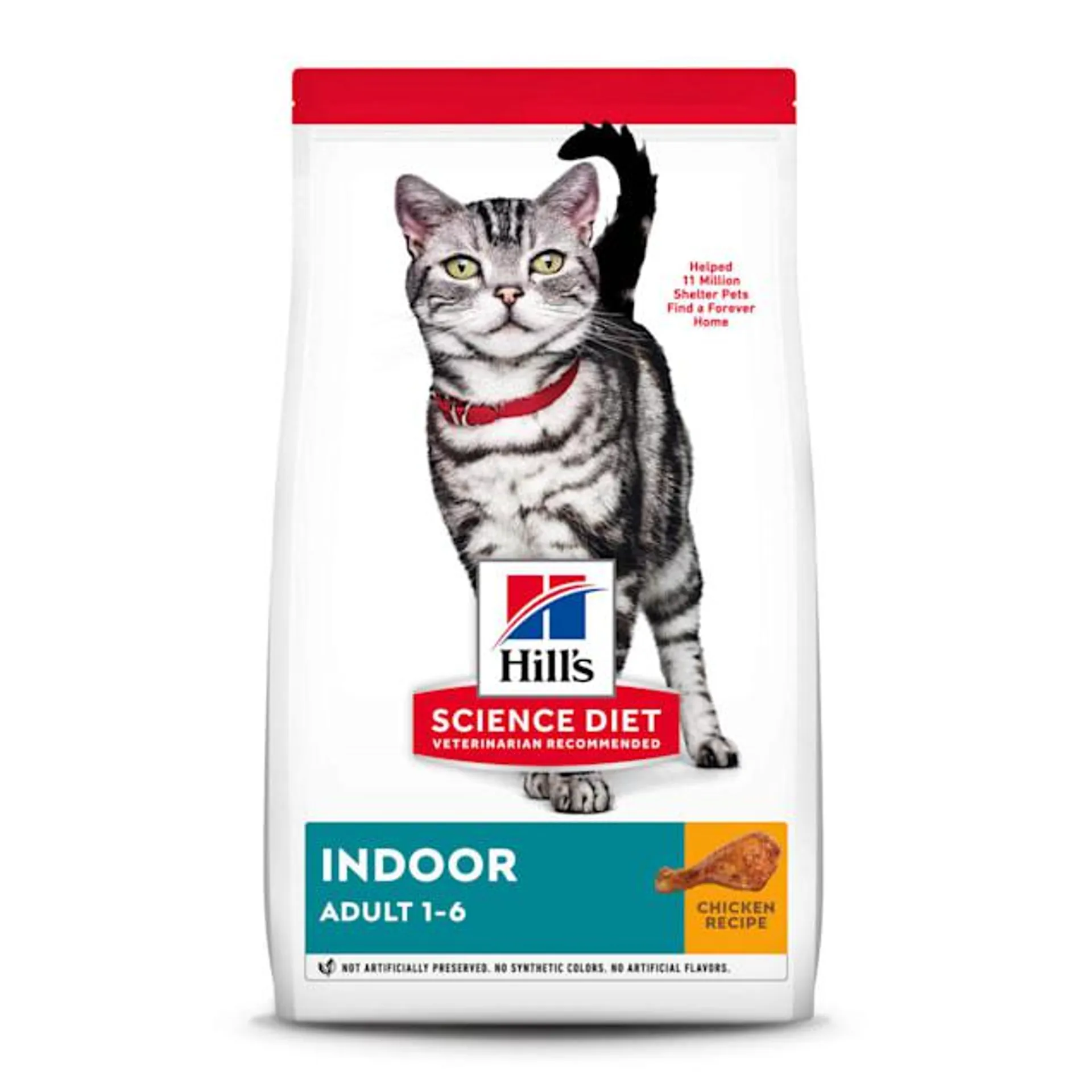 Hill's Science Diet Adult Indoor Chicken Recipe Dry Cat Food, 15.5 lbs.