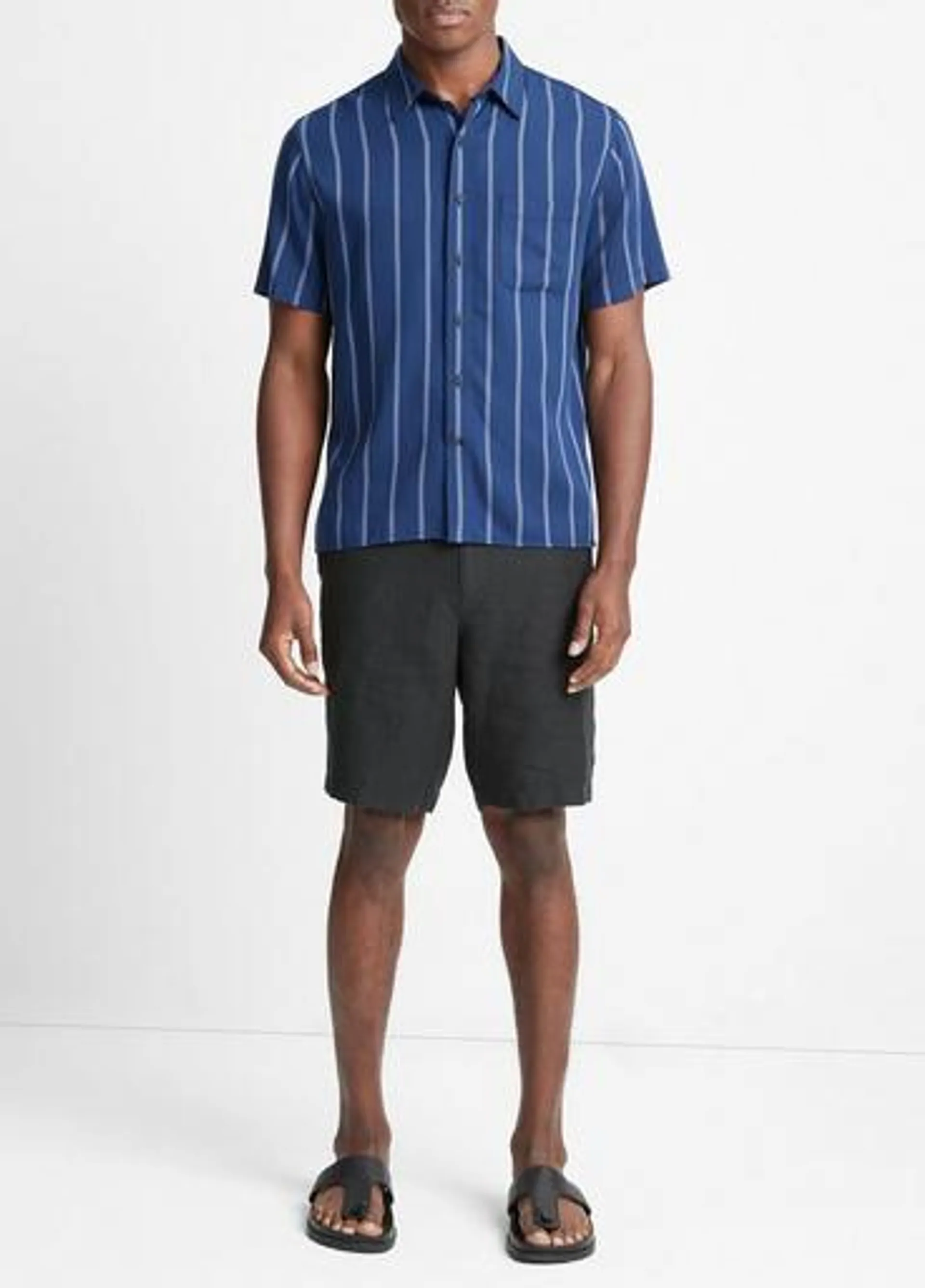 Pacifica Stripe Short-Sleeve Shirt