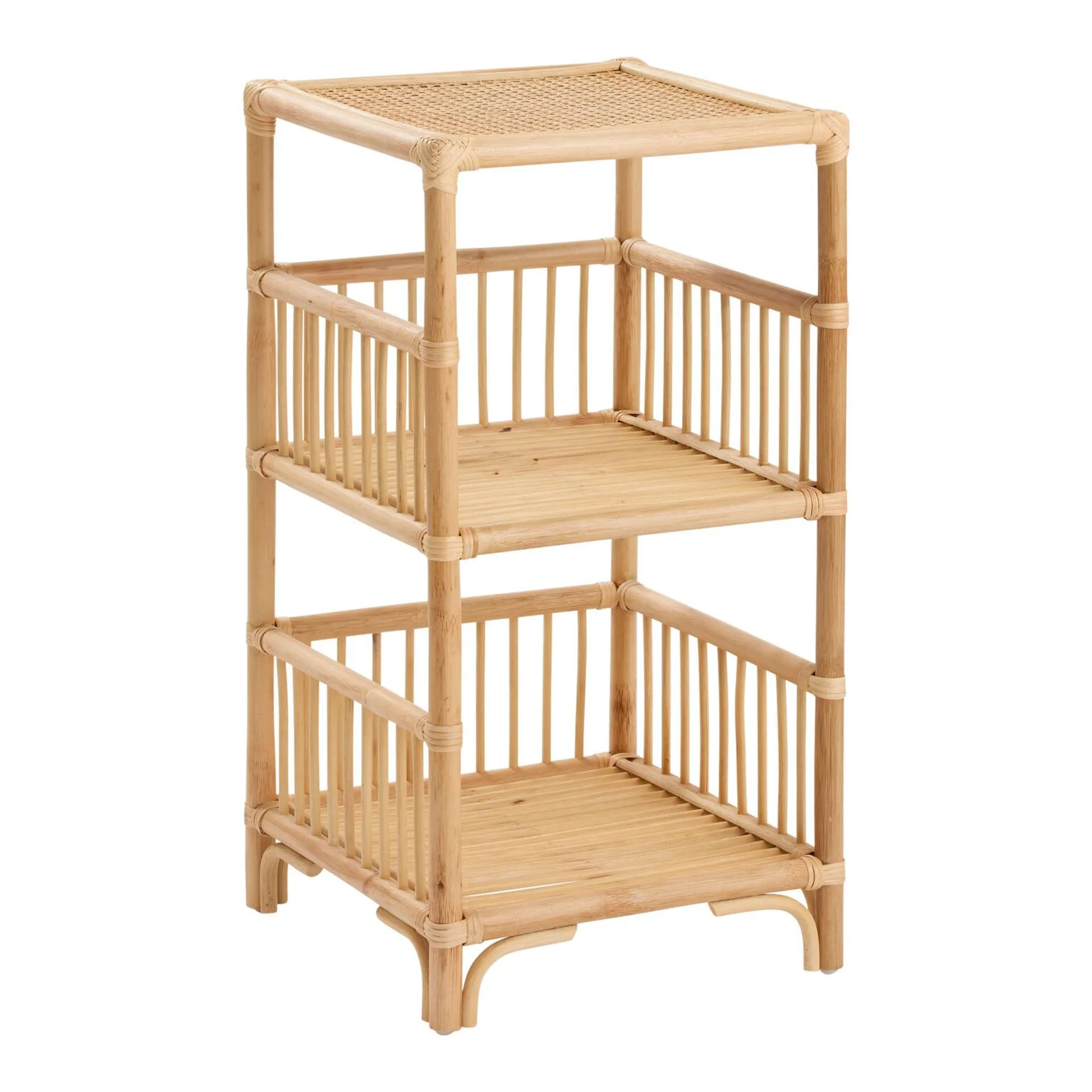 Shelton Natural Rattan Storage Shelf