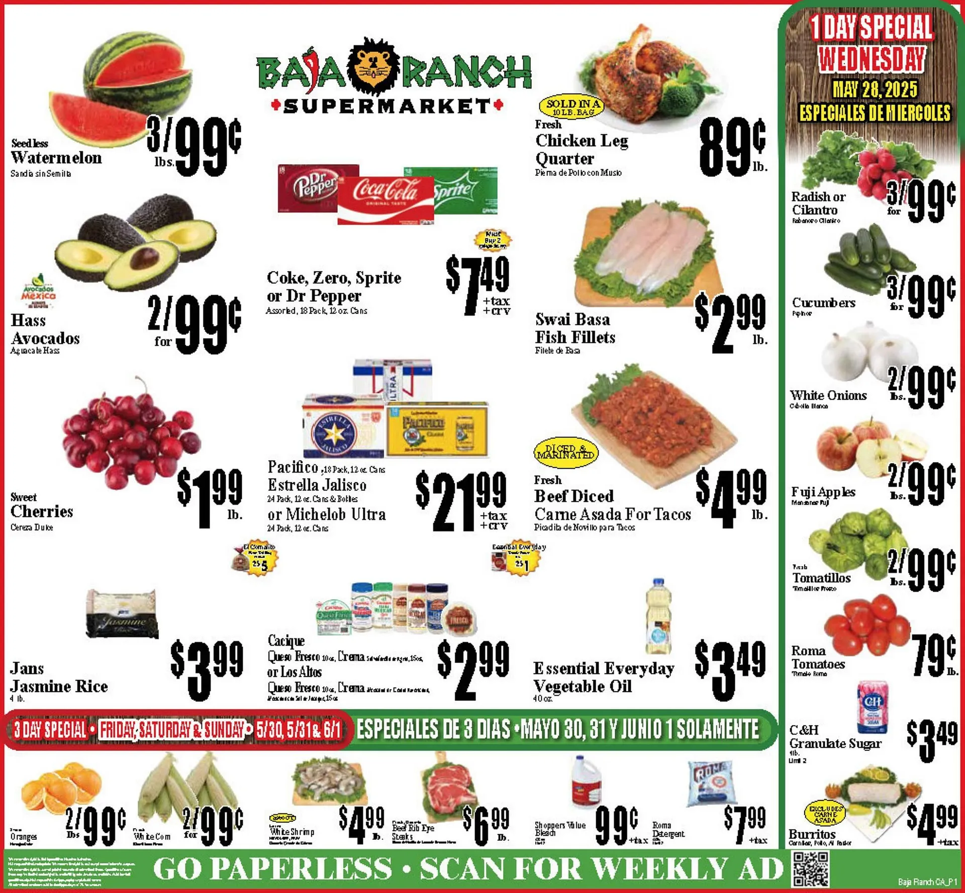 Weekly ad Baja Ranch Weekly Ad from May 28 to June 3 2025 - Page 1