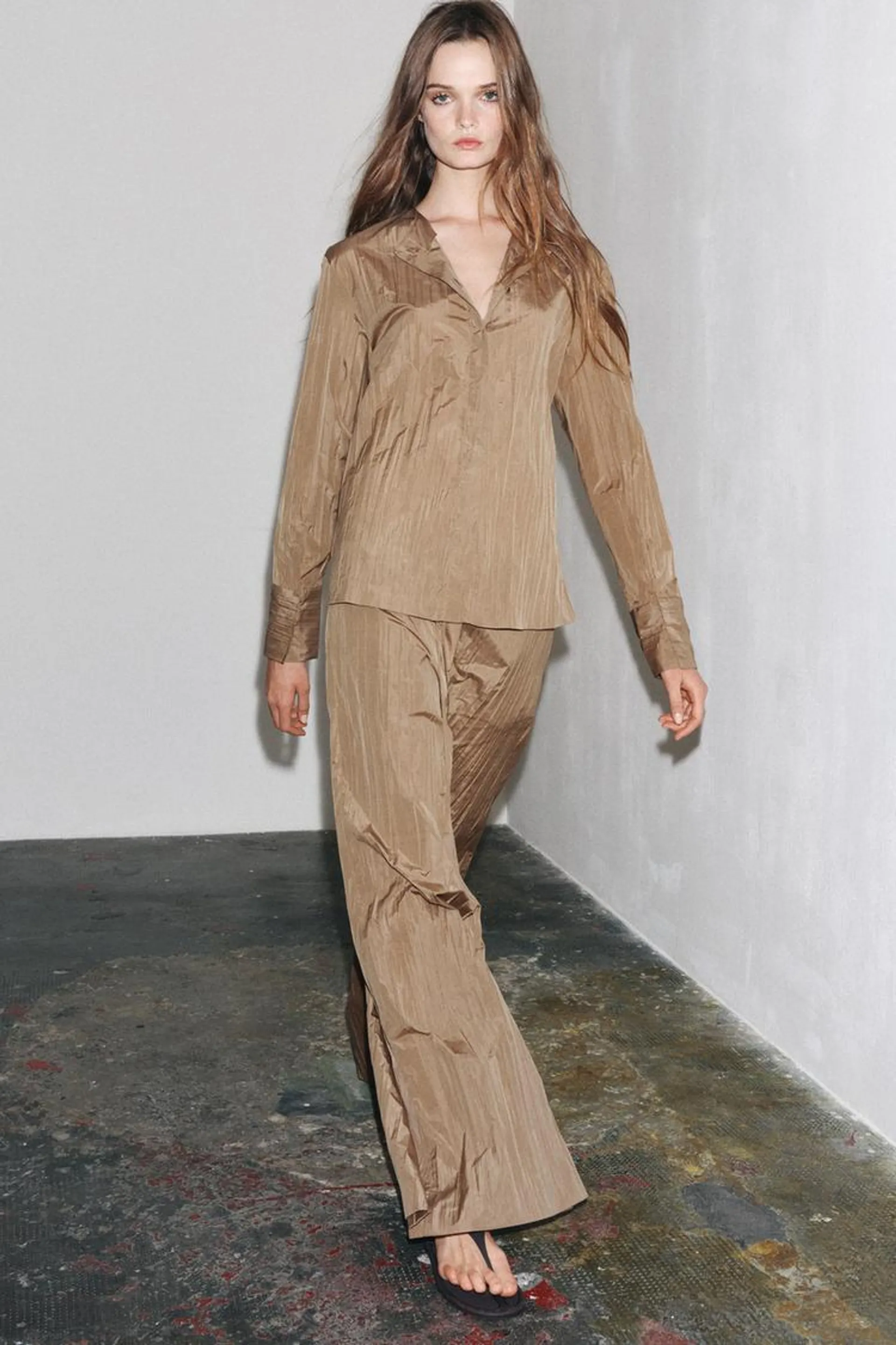 ZW COLLECTION PLEATED PALAZZO PANTS