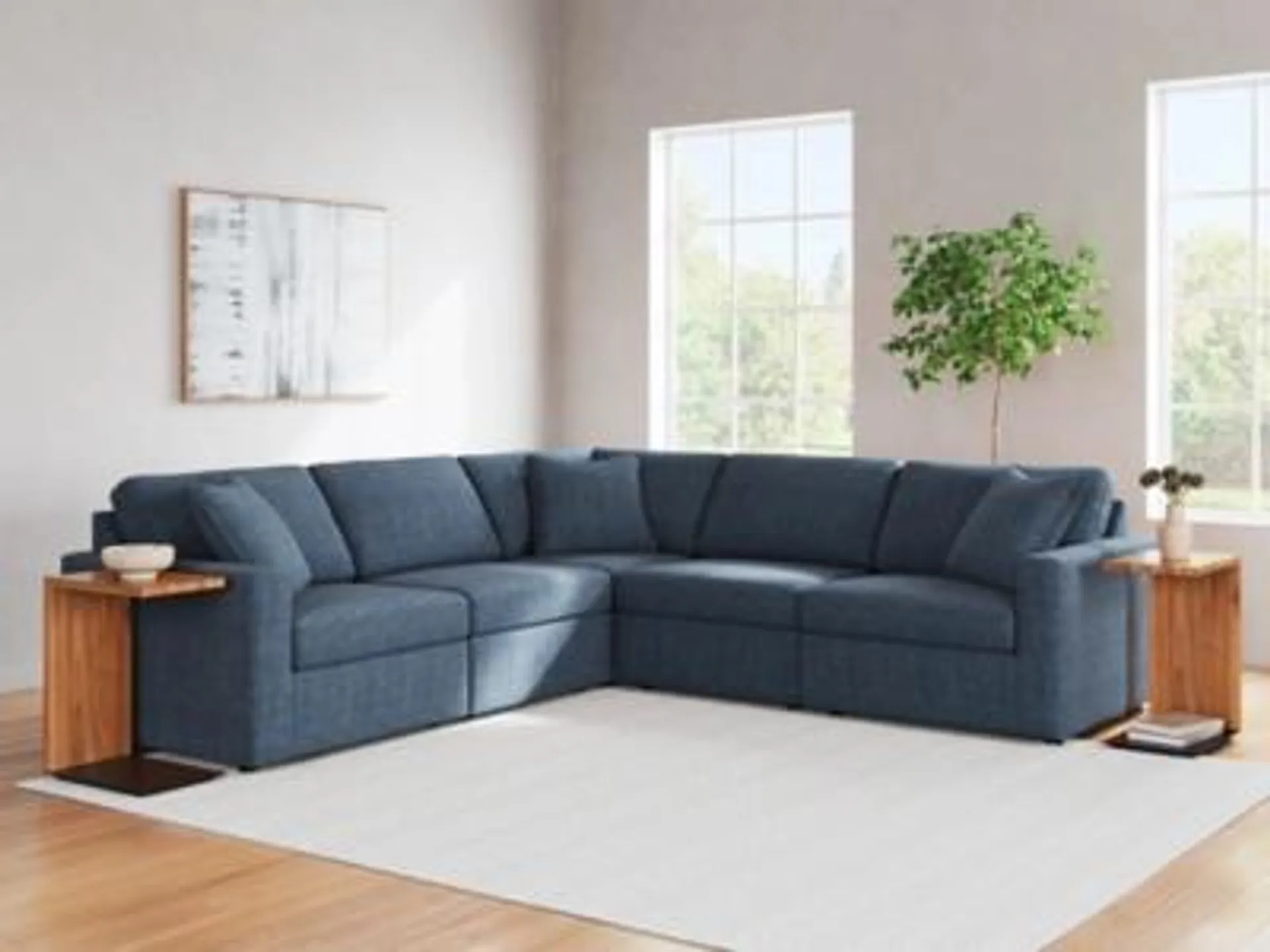 Modmax 5-Piece Performance Fabric Modular Sectional