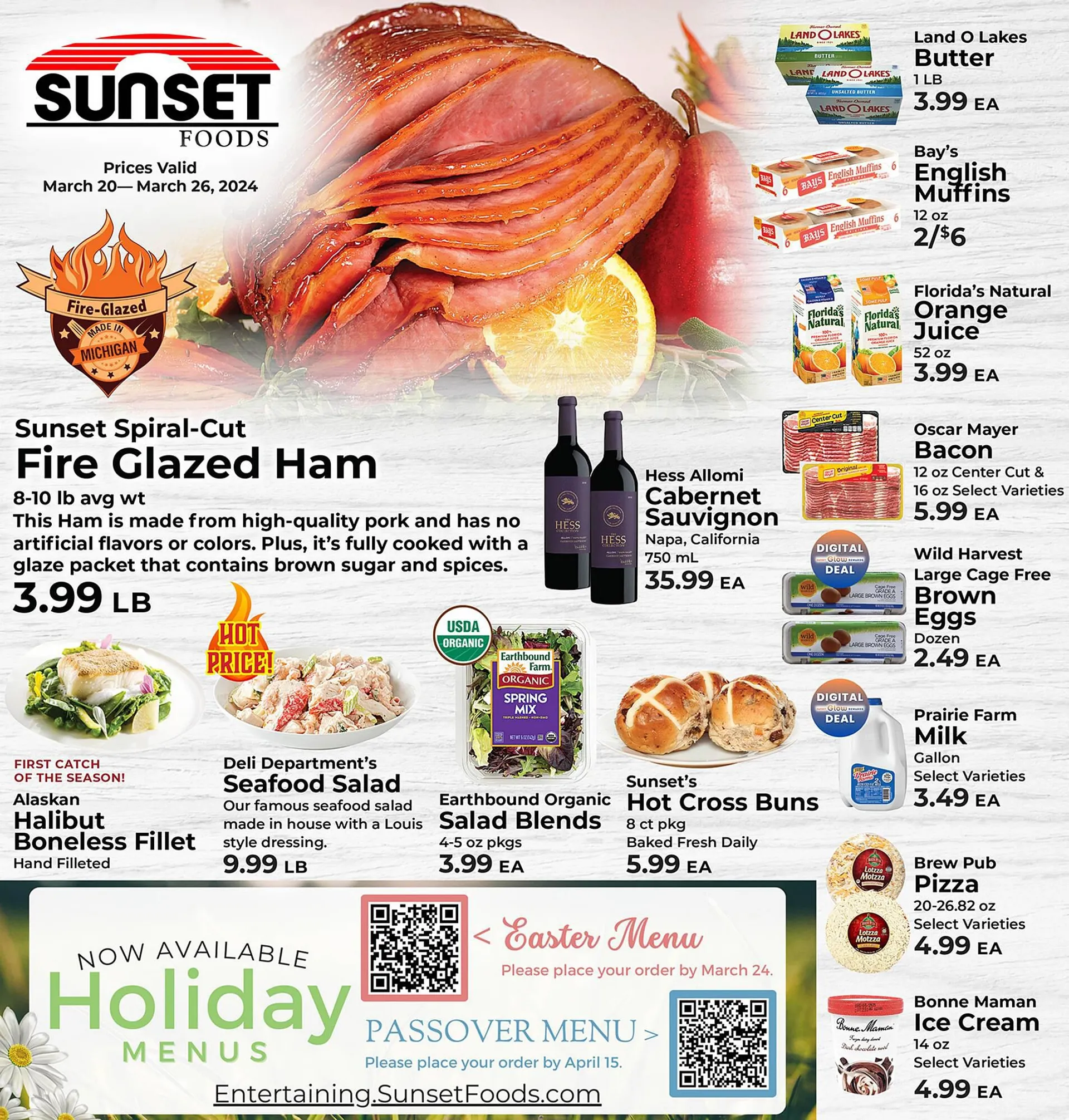 Weekly ad Sunset Foods ad from March 20 to March 26 2024 - Page 1