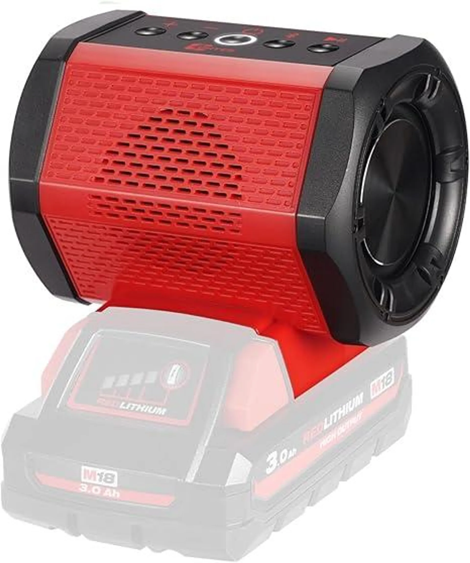 ohyes Bluetooth Speaker Fit for Milwaukee M18 Battery Packs for Jobsite, Camping & Festival Gifts (Battery not Included)