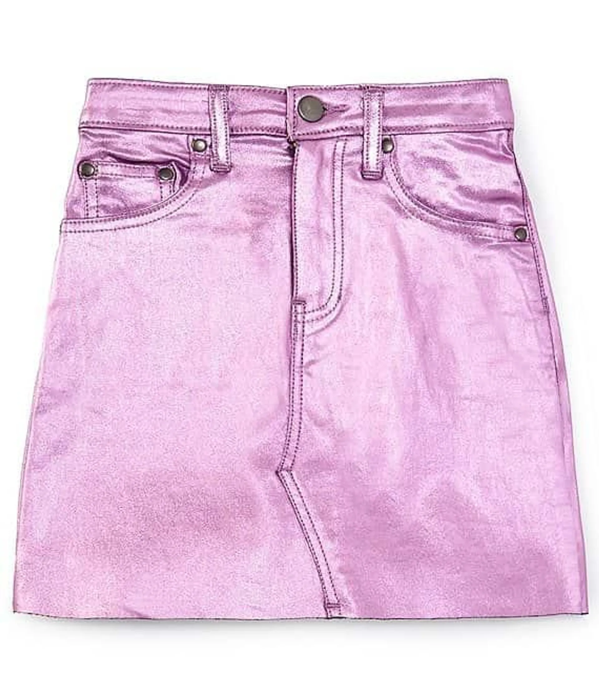 Big Girls 7-16 Coated Mini Skirt