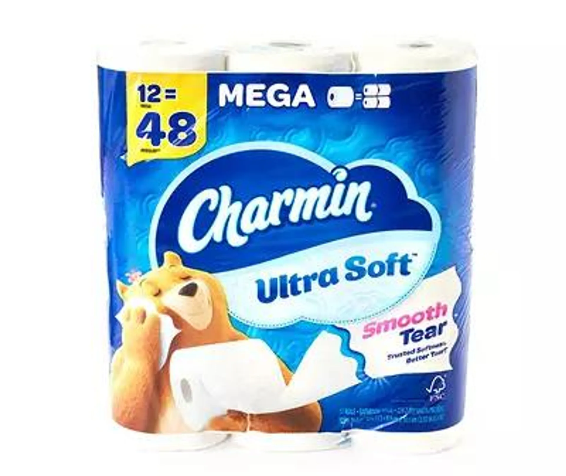 Charmin Ultra Soft Toilet Paper 12 Mega Rolls, 244 Sheets Per Roll