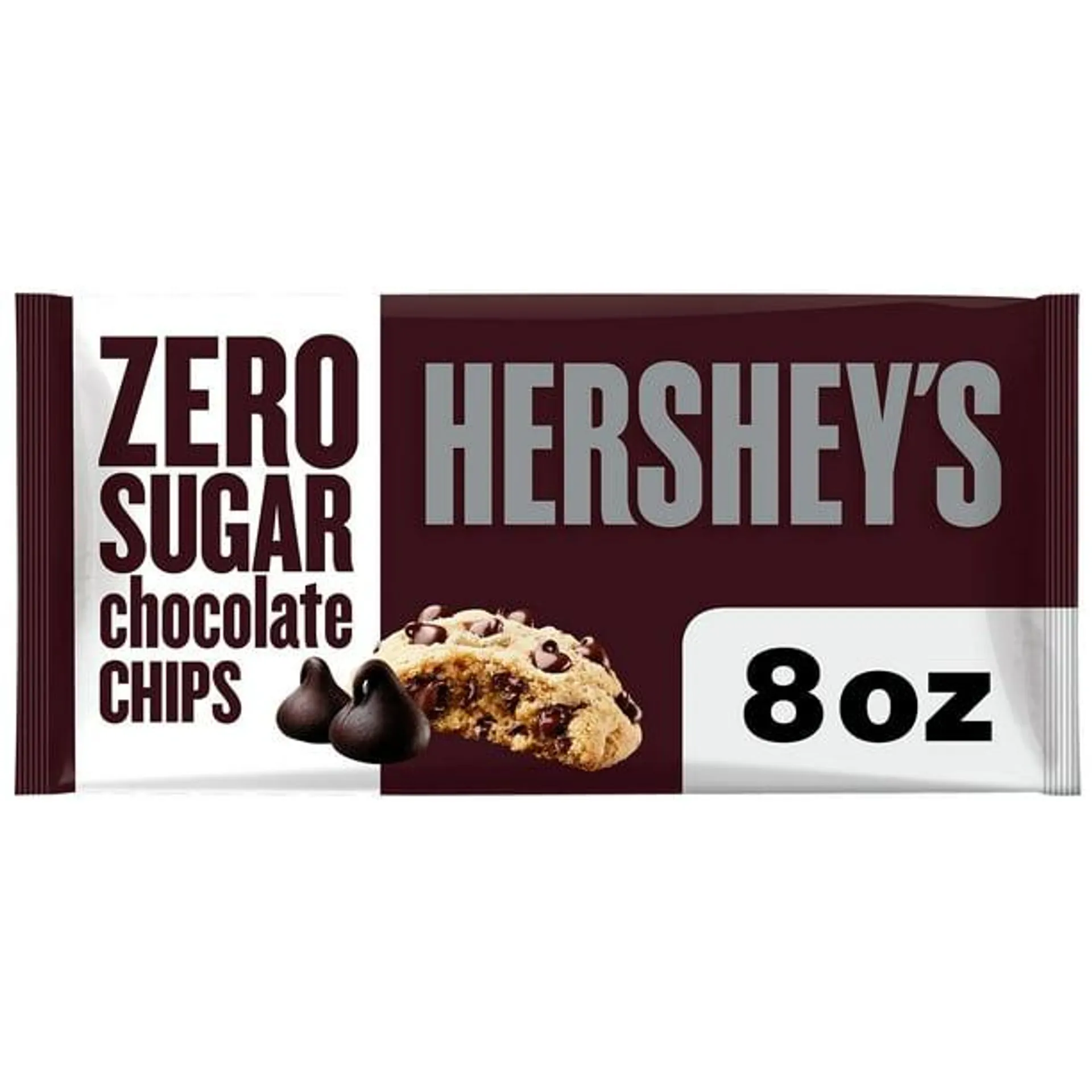 Hershey's Zero Sugar Chocolate Baking Chips, Bag 8 oz