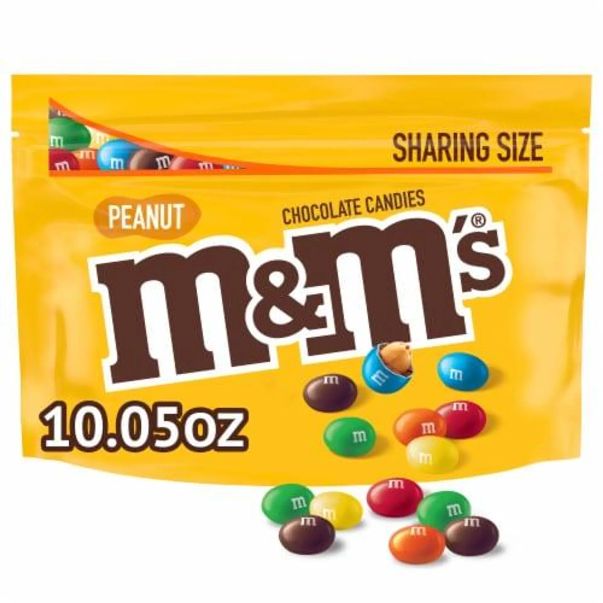 M&M'S Peanut Milk Chocolate Sharing Size Resealable Bag