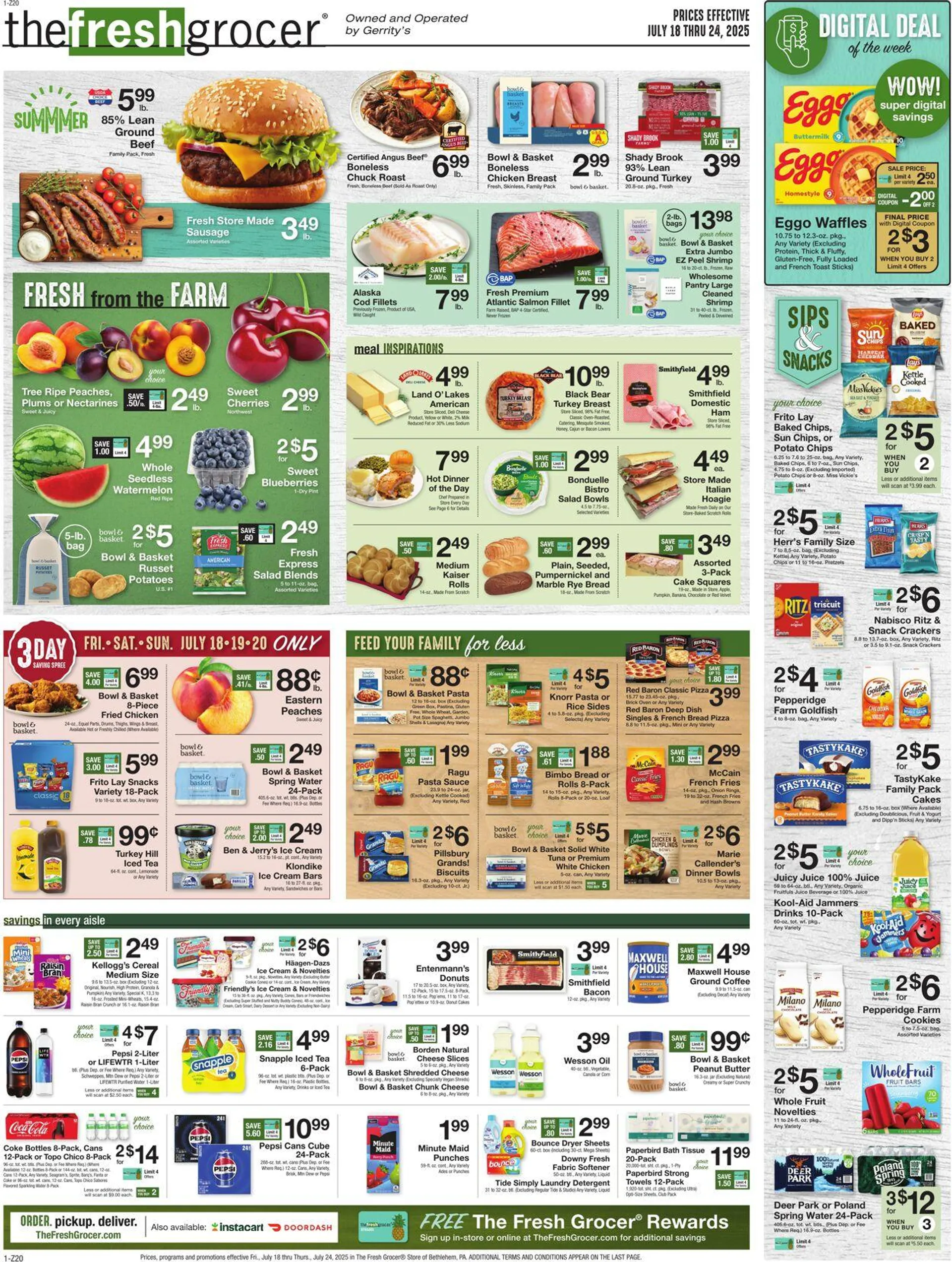 Weekly ad Gerrity's Supermarkets Current weekly ad from July 17 to July 24 2025 - Page 1