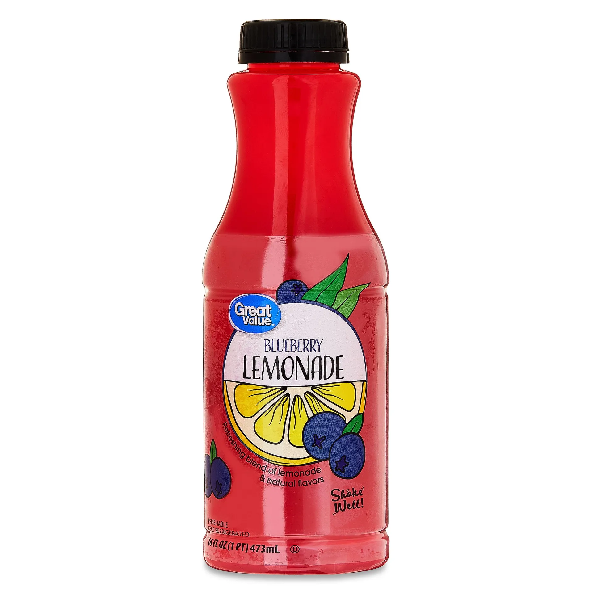 Great Value Blueberry Lemonade, 16 fl oz