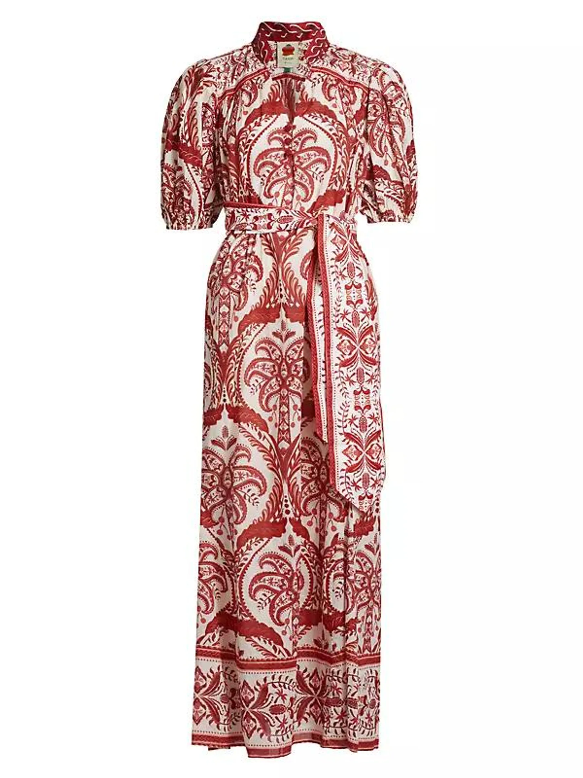 Tropical Cameo Printed Maxi Dress