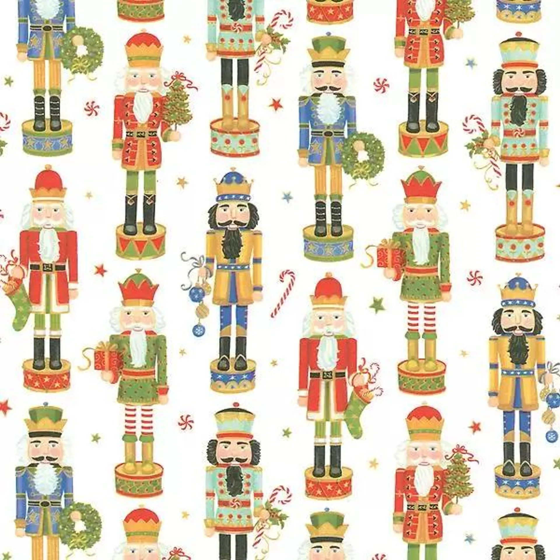 Caspari Nutcracker Parade Wrapping Paper