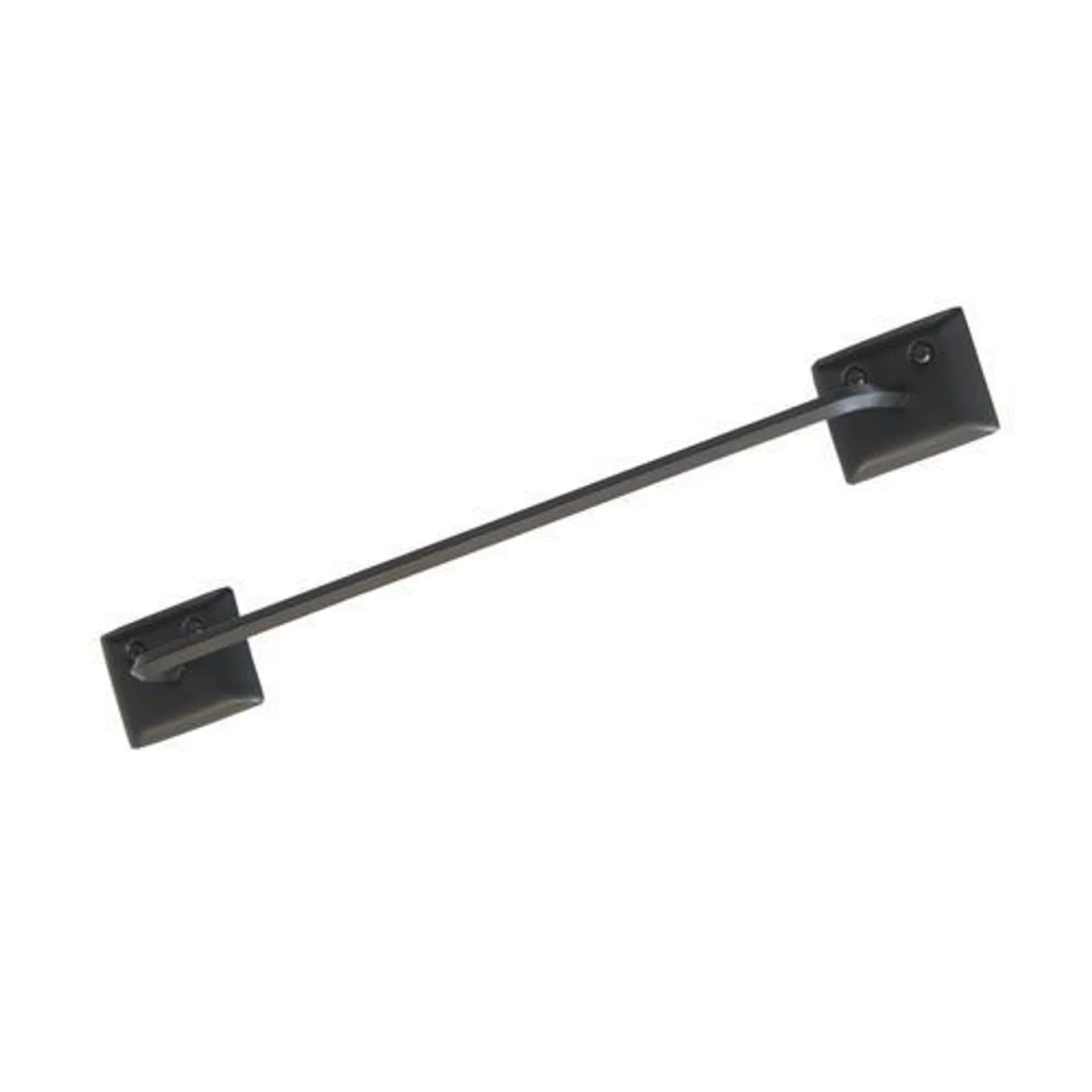 Decko 12" Matte Black Towel Bar