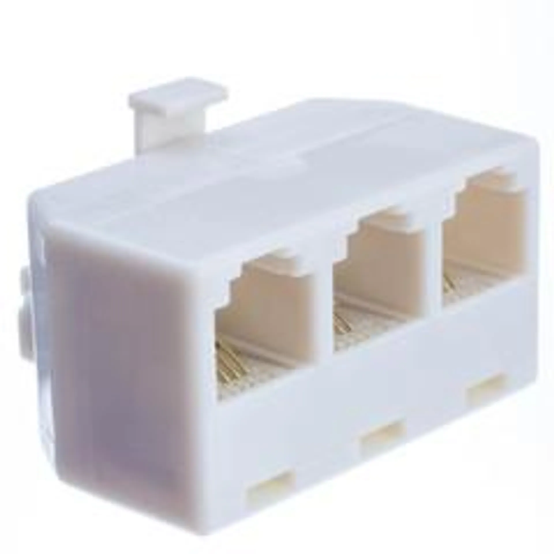 CableWholesale Telephone Jack Line Separator, Rj11/rj12 Male To 3 Rj11/rj12 Female, Line 1, Line 2, Line 1 And 2