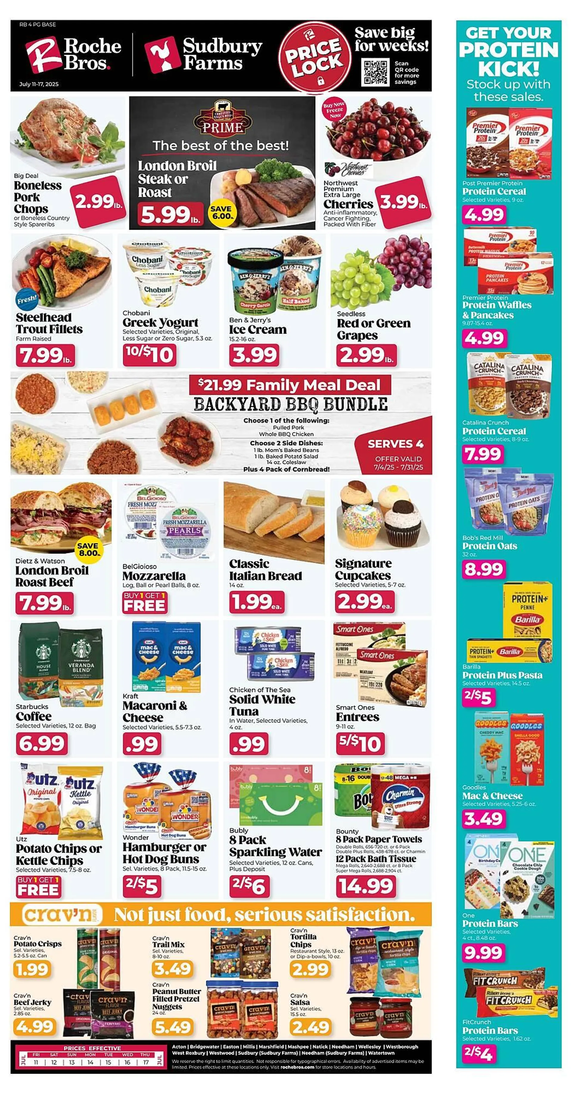Weekly ad Roche Bros Weekly Ad from July 11 to July 17 2025 - Page 1