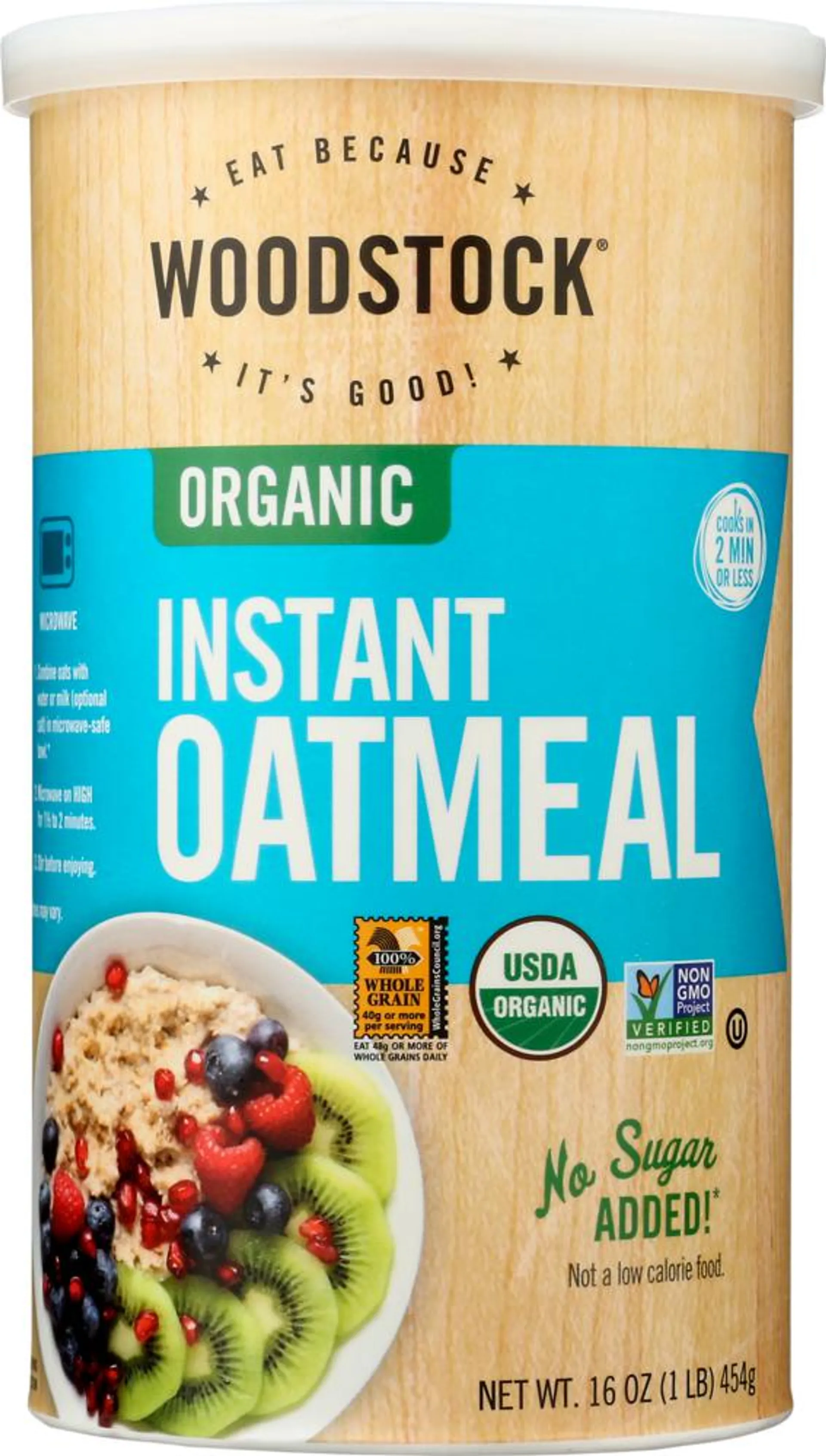 Organic Instant Oatmeal Cereal