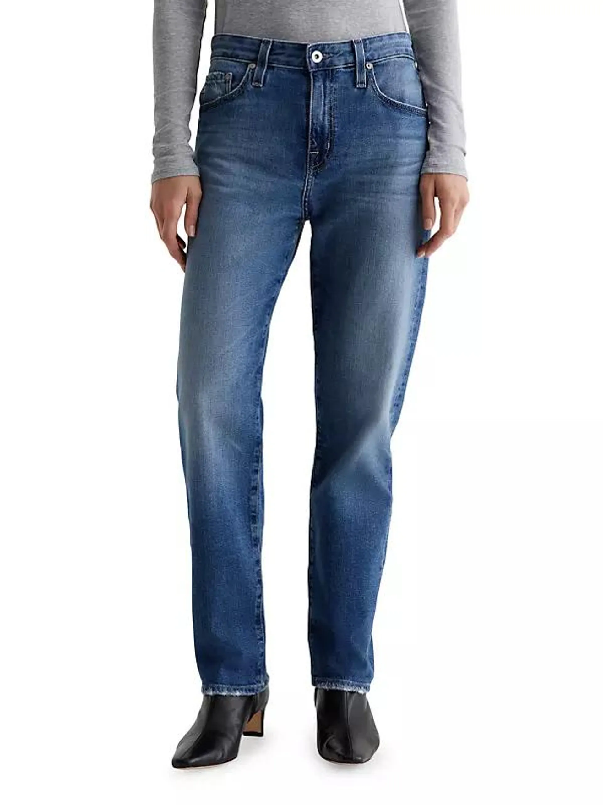 Ex-Boyfriend Mid-Rise Stretch Tapered Jeans