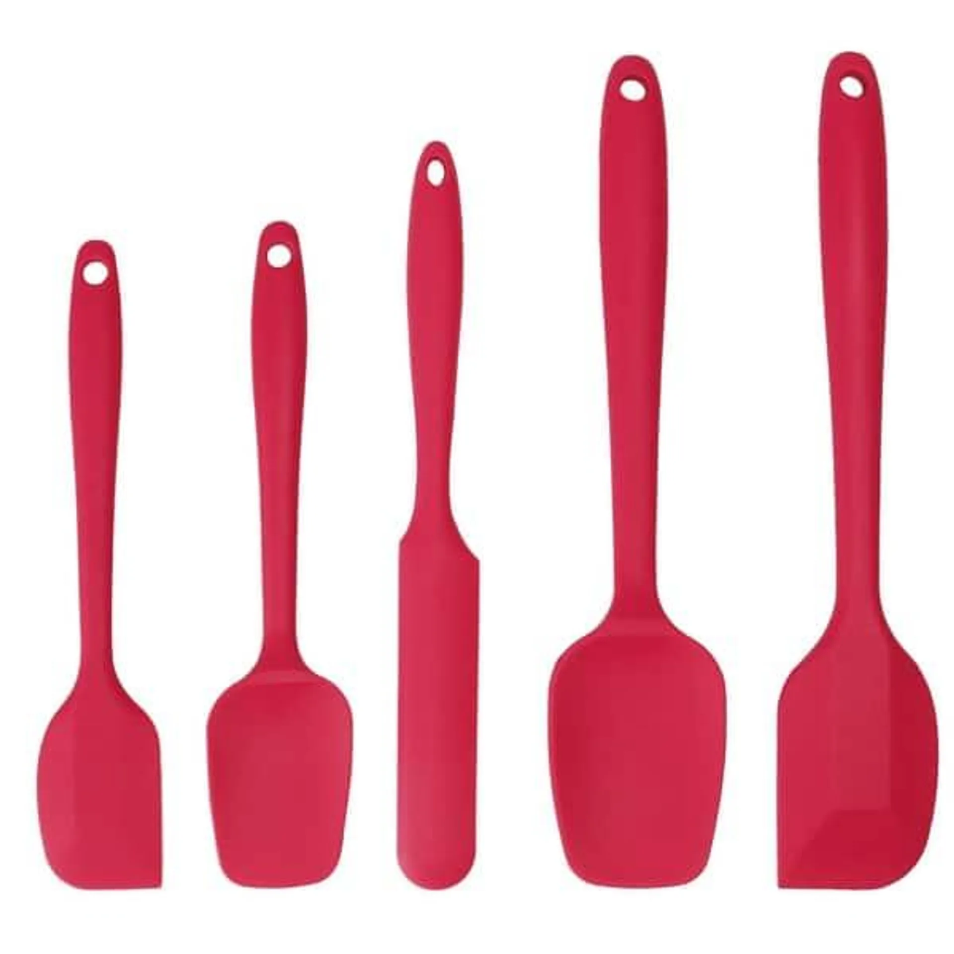 5pcs Silicone Spatula Set Heat Resistant Non Stick Spatula