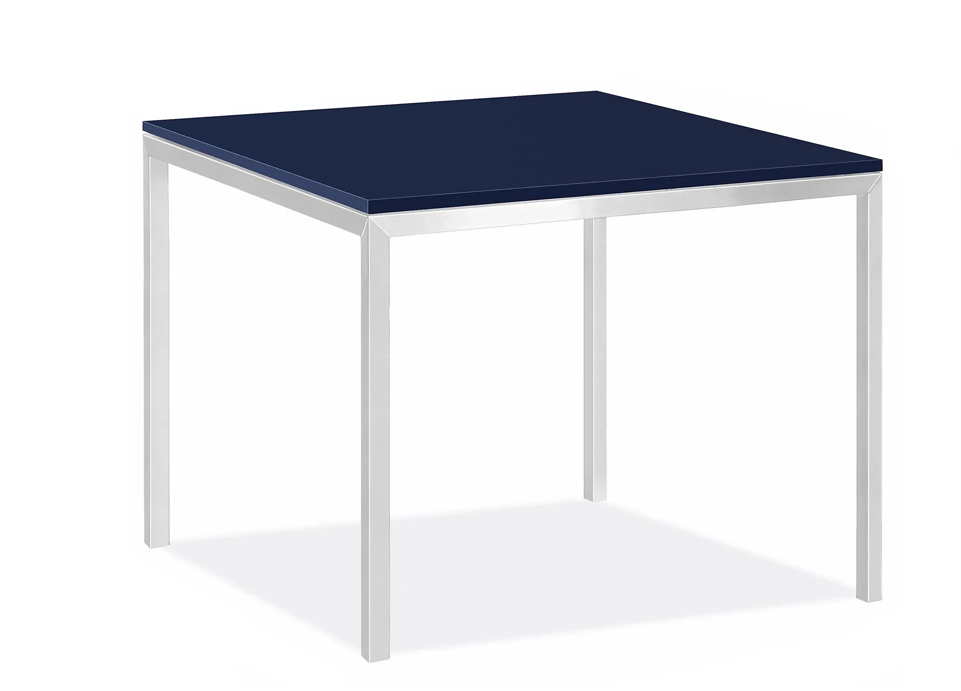 Parsons 36w 36d Outdoor Table w/SS Base & Navy HDPE Top