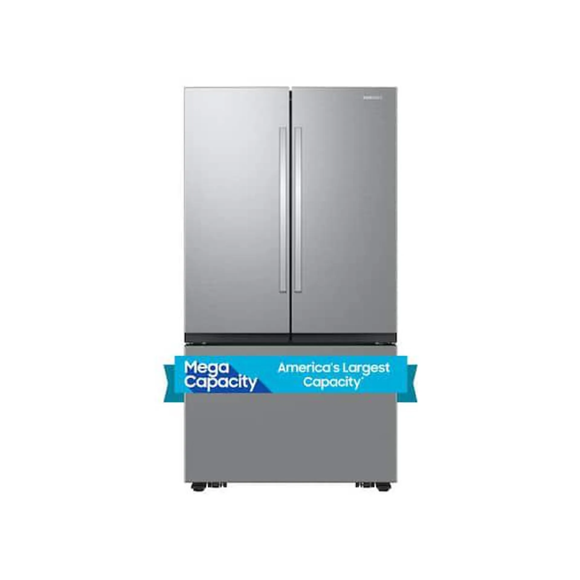 32 cu. ft. Mega Capacity 3-Door French Door Refrigerator with Dual Auto Ice Maker in Stainless Steel
