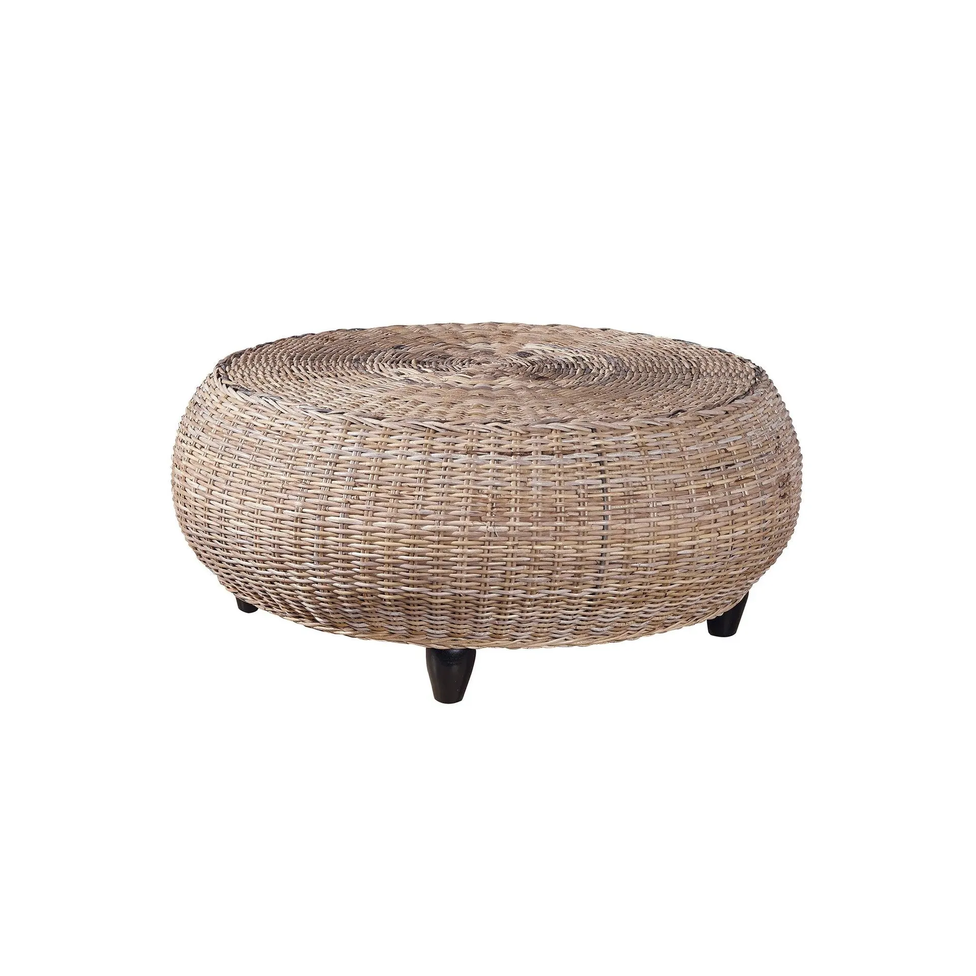 Woven Kubu Rattan Ottoman