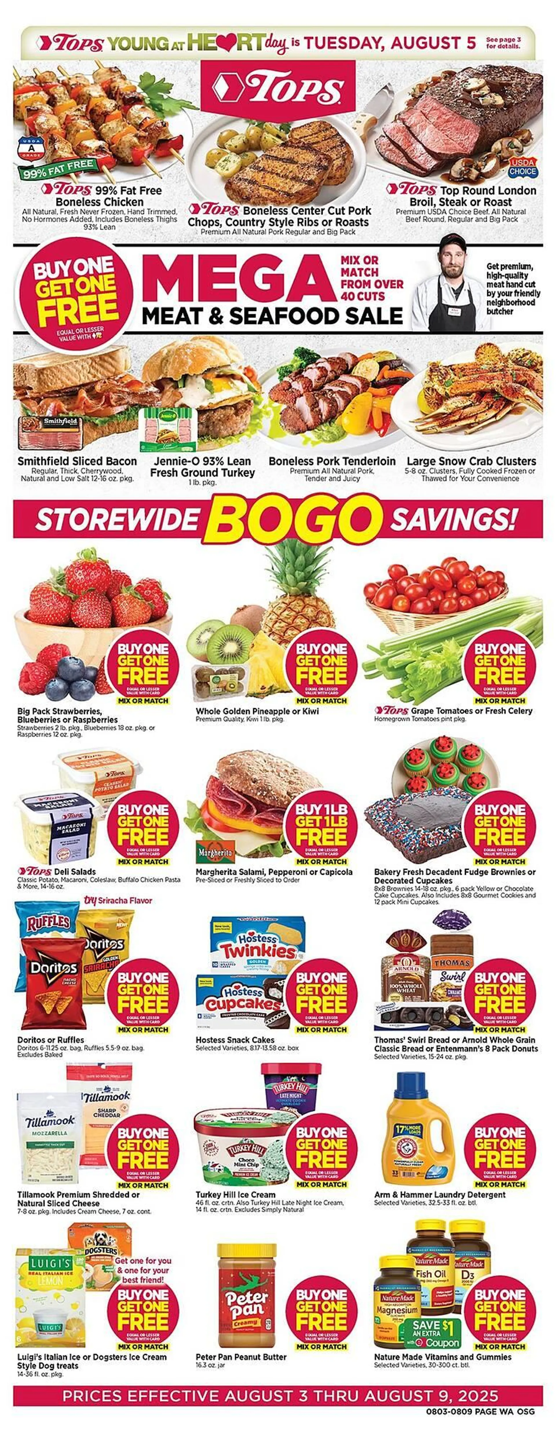 Weekly ad Tops Weekly Ad from August 4 to August 5 2025 - Page 1