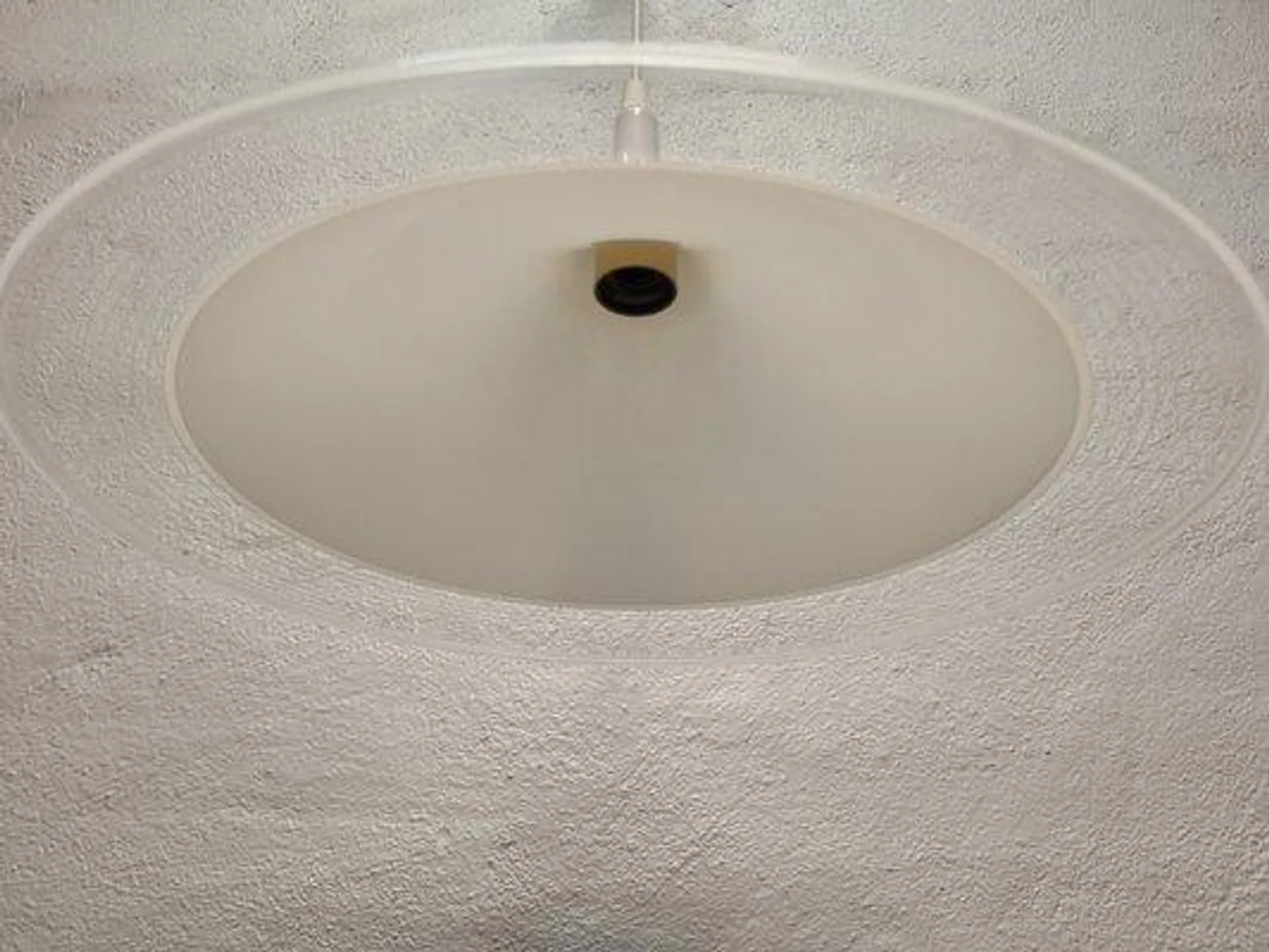 Trumpet Plastic Pendant Lamp, 1980s